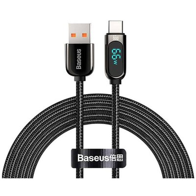Baseus Kabel USB do USB-C Display 66W 2m czarny CASX020101