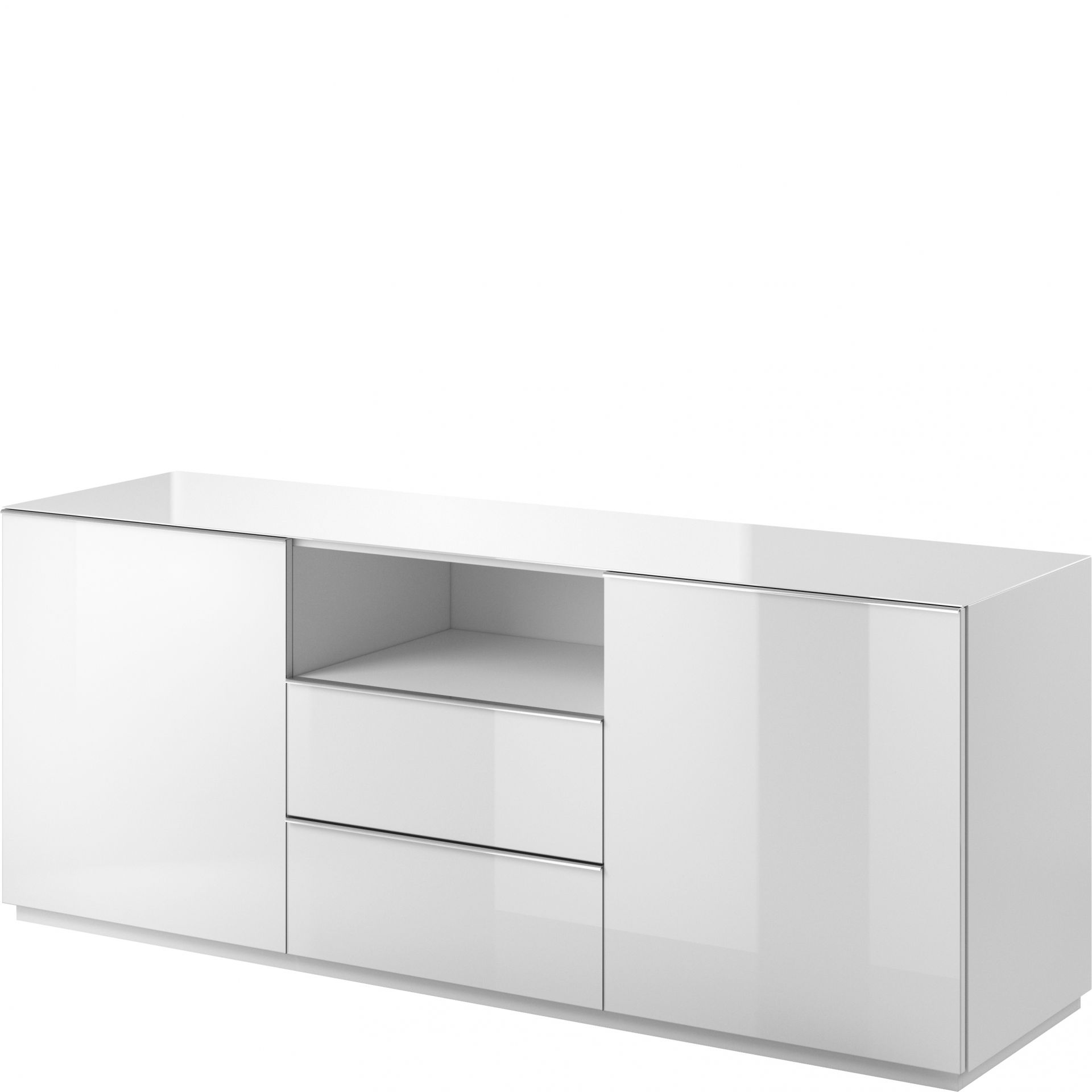 Komoda TYP-25 Helio Helvetia Wieruszów Czarny / Czarny Szkło