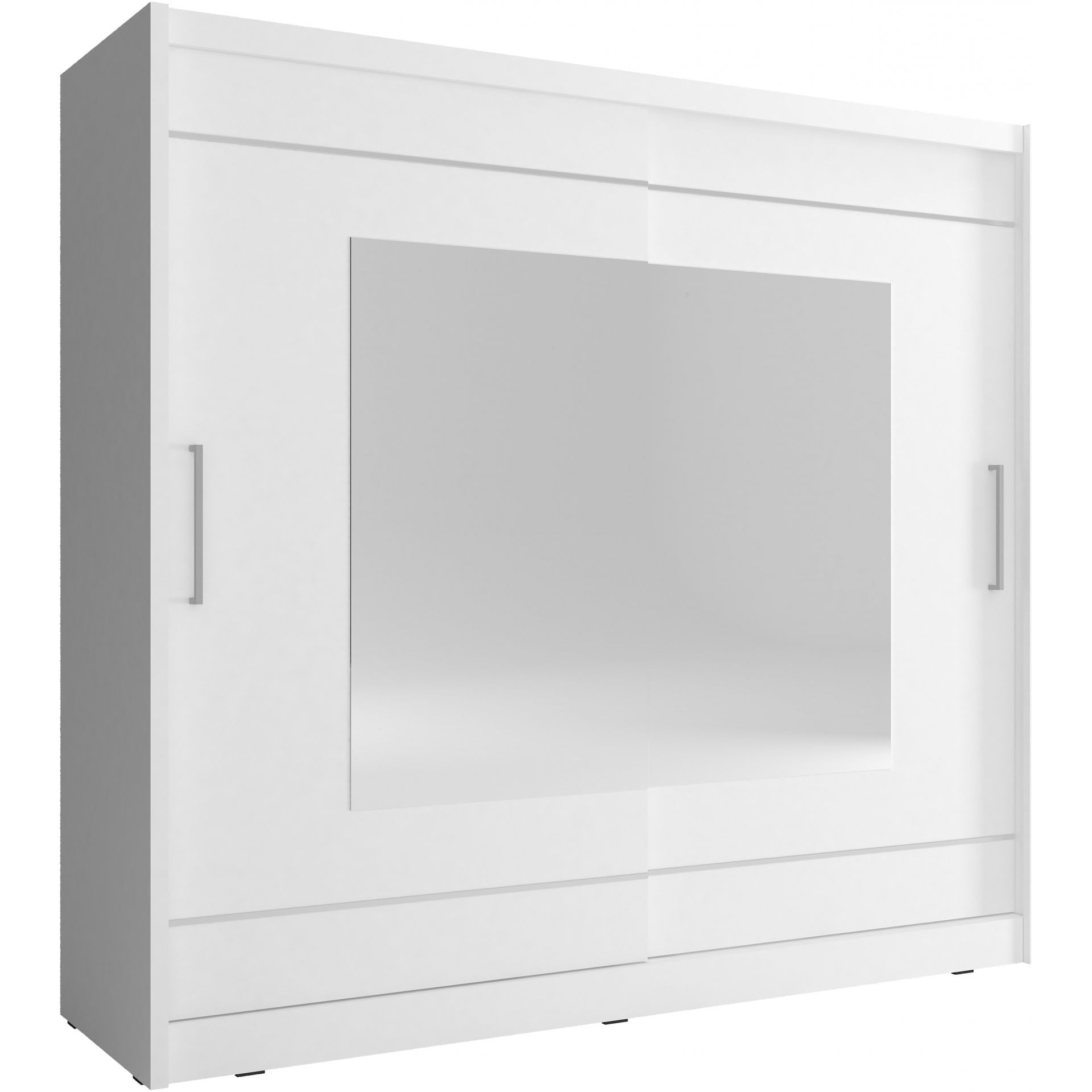 Szafa z Lustrem 180 Maja IX Piaski Meble Biały