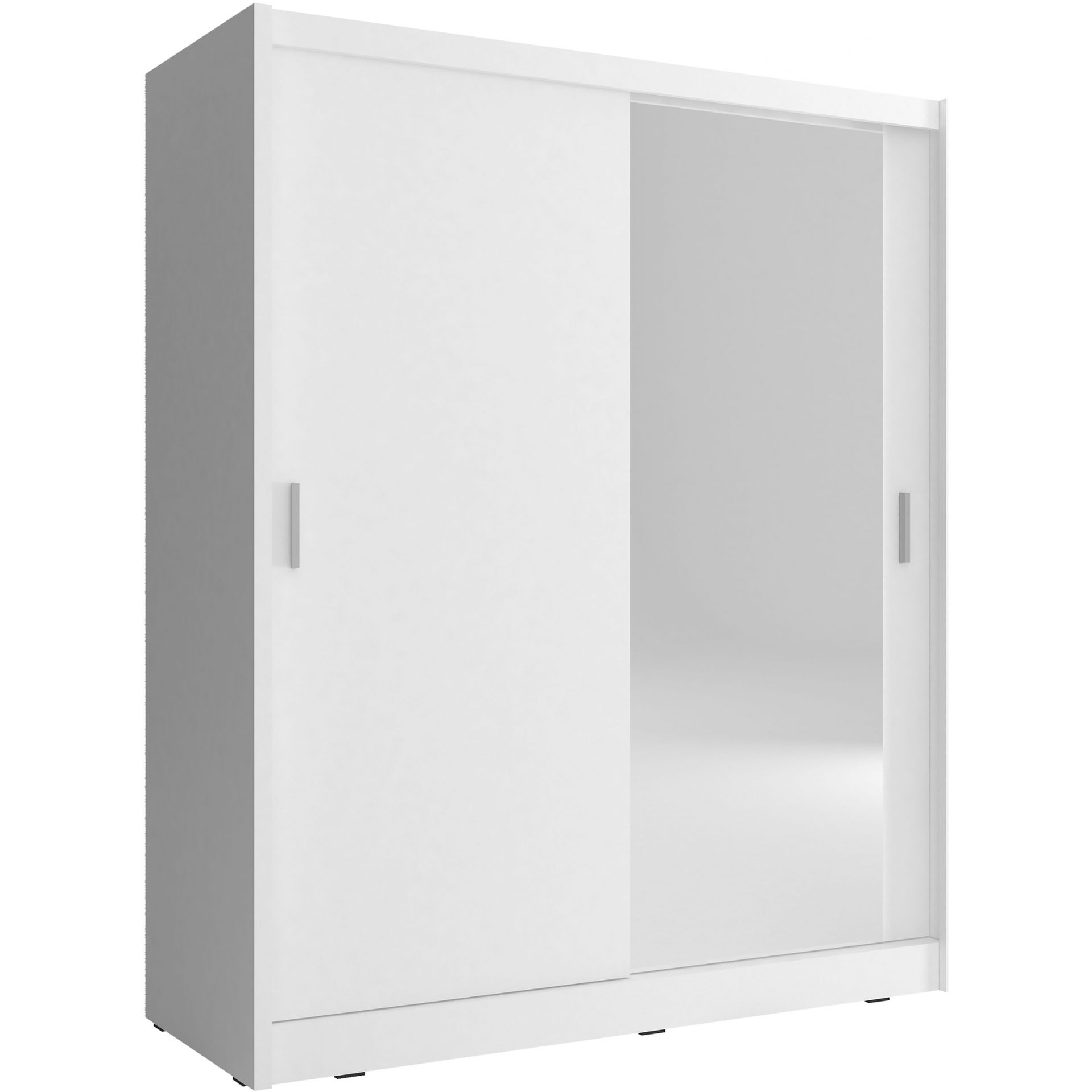Szafa z Lustrem 150 Maja 1 Piaski Meble Biały