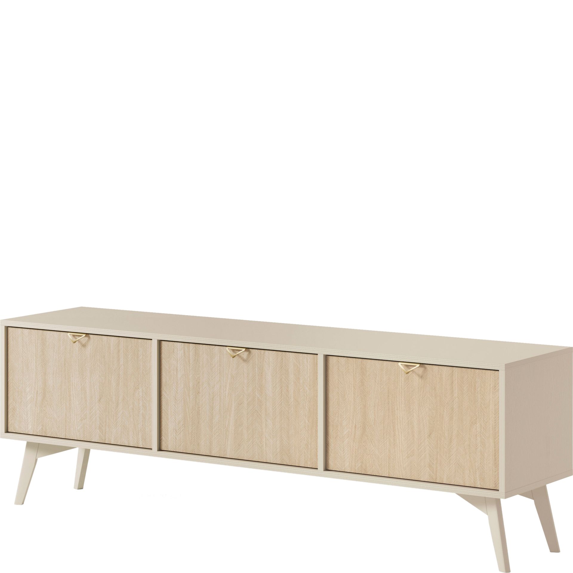 Szafka RTV158 Forest Piaski Meble Eukaliptus / Jodelka Skandi