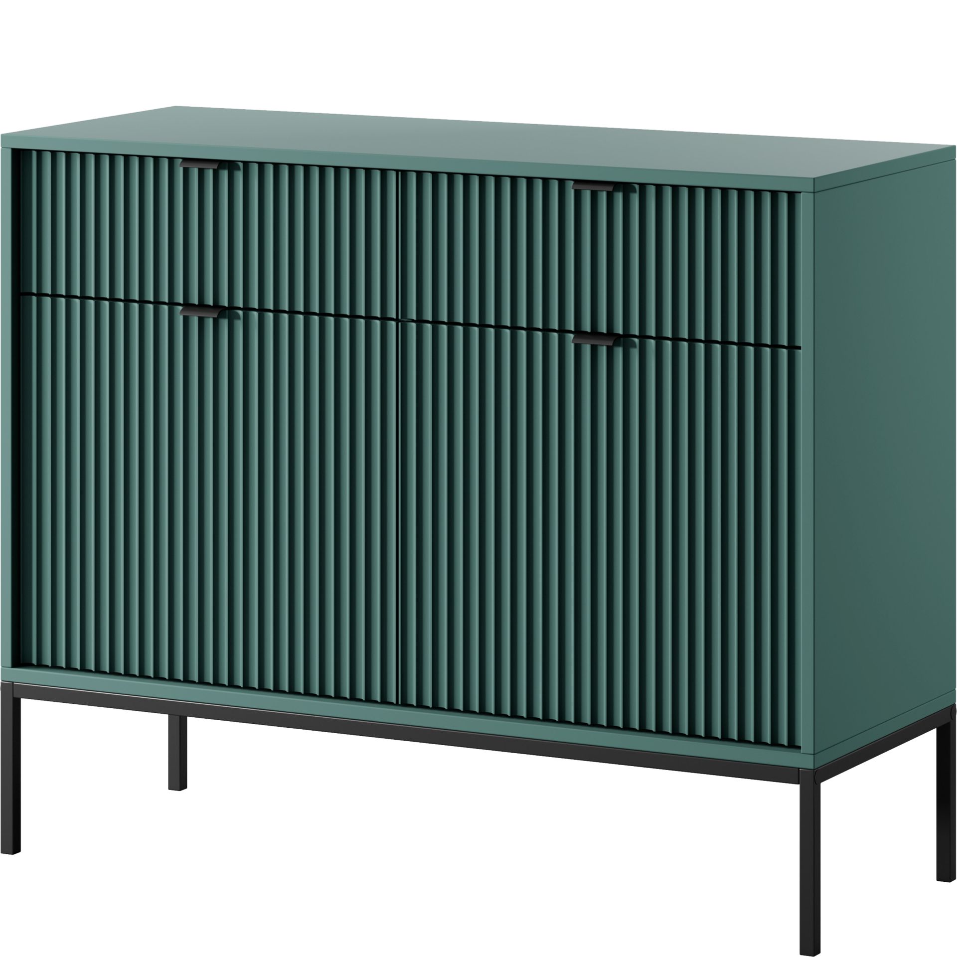 Komoda KSZ-104 Nova Labrador Piaski Meble Labrador Mat, Czarny, Czarna