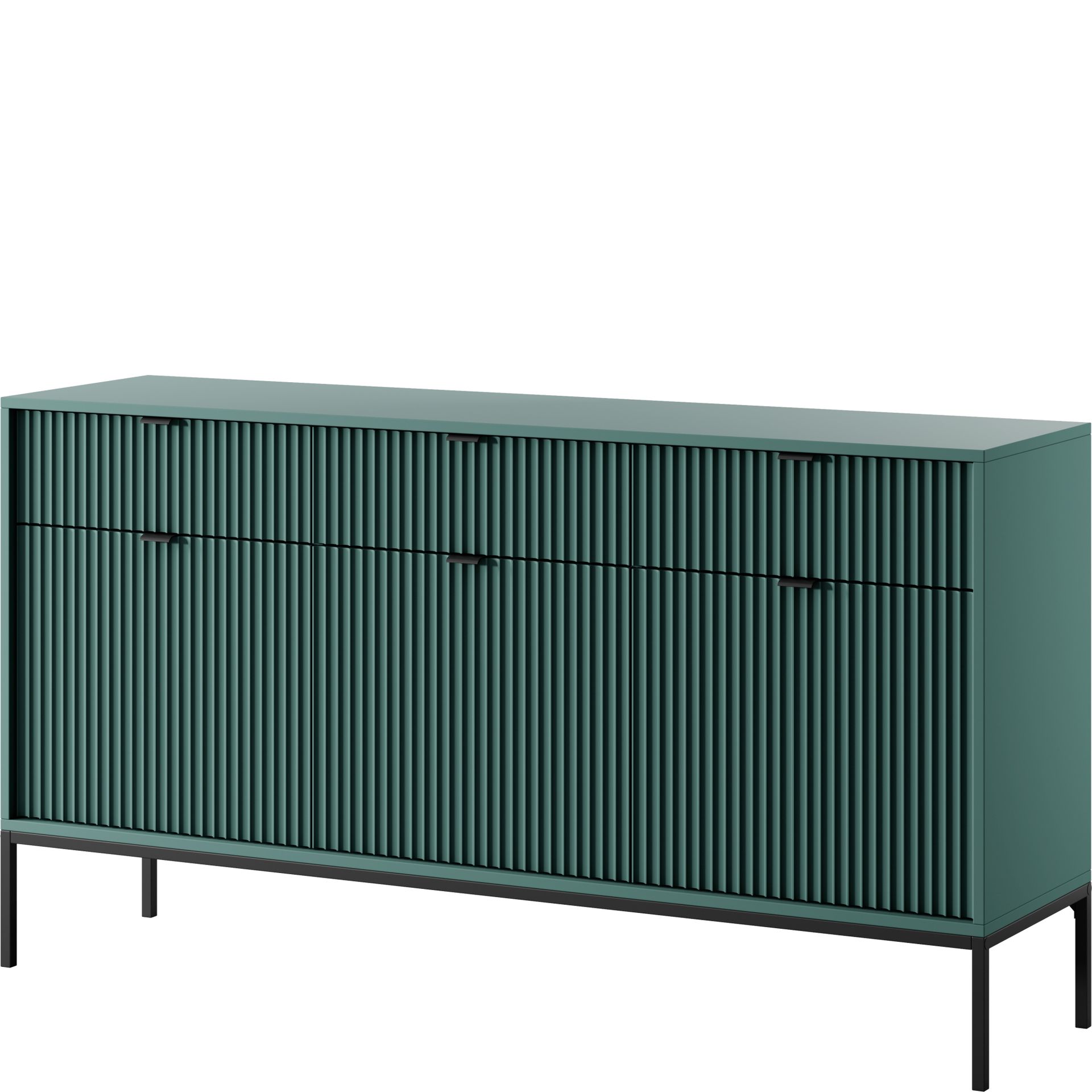 Komoda KSZ-154 Nova Labrador Piaski Meble Labrador Mat, Czarny, Czarna