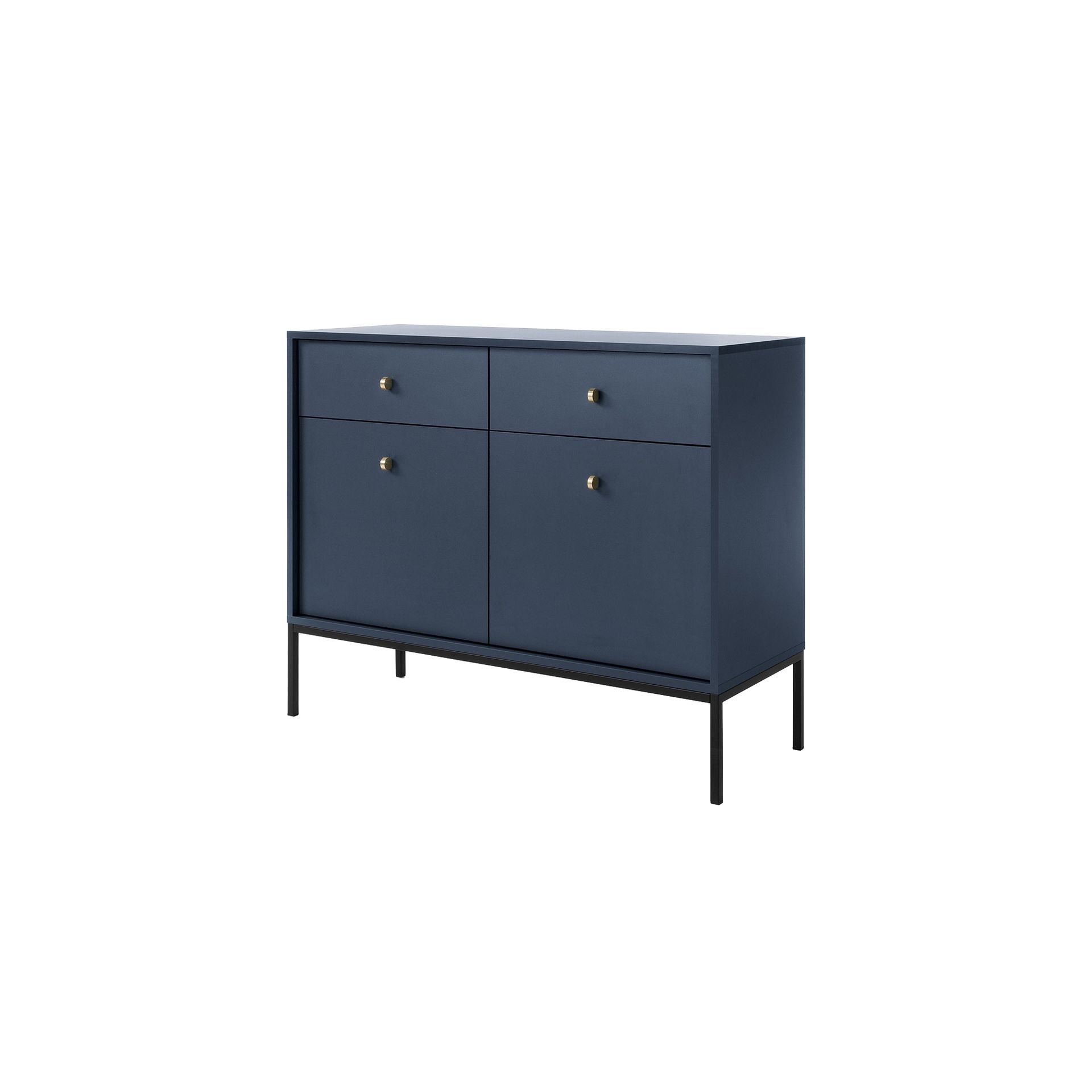 Komoda MKSZ104 Mono Piaski Meble Granat, Czarne