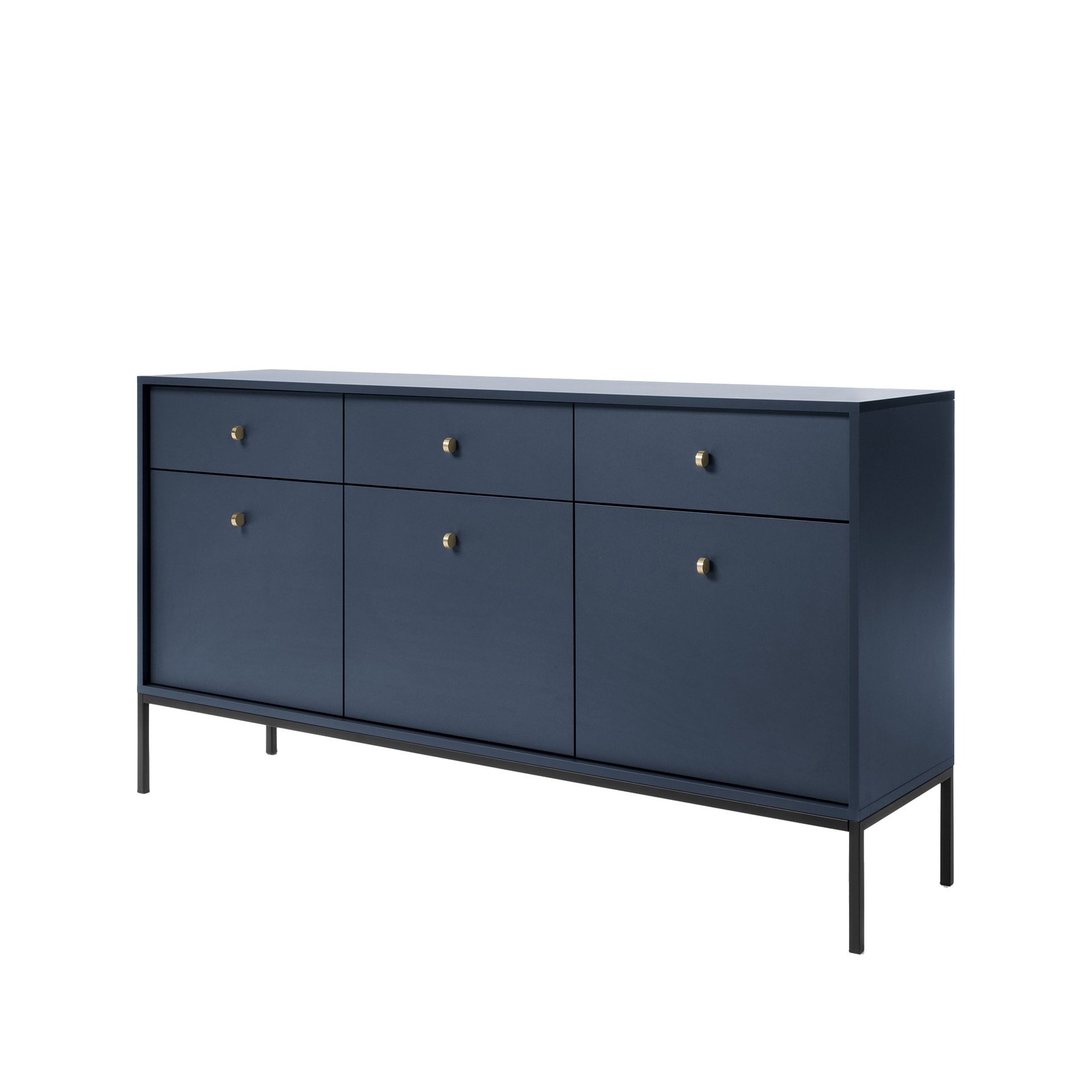 Komoda MKSZ154 Mono Piaski Meble Granat, Czarne