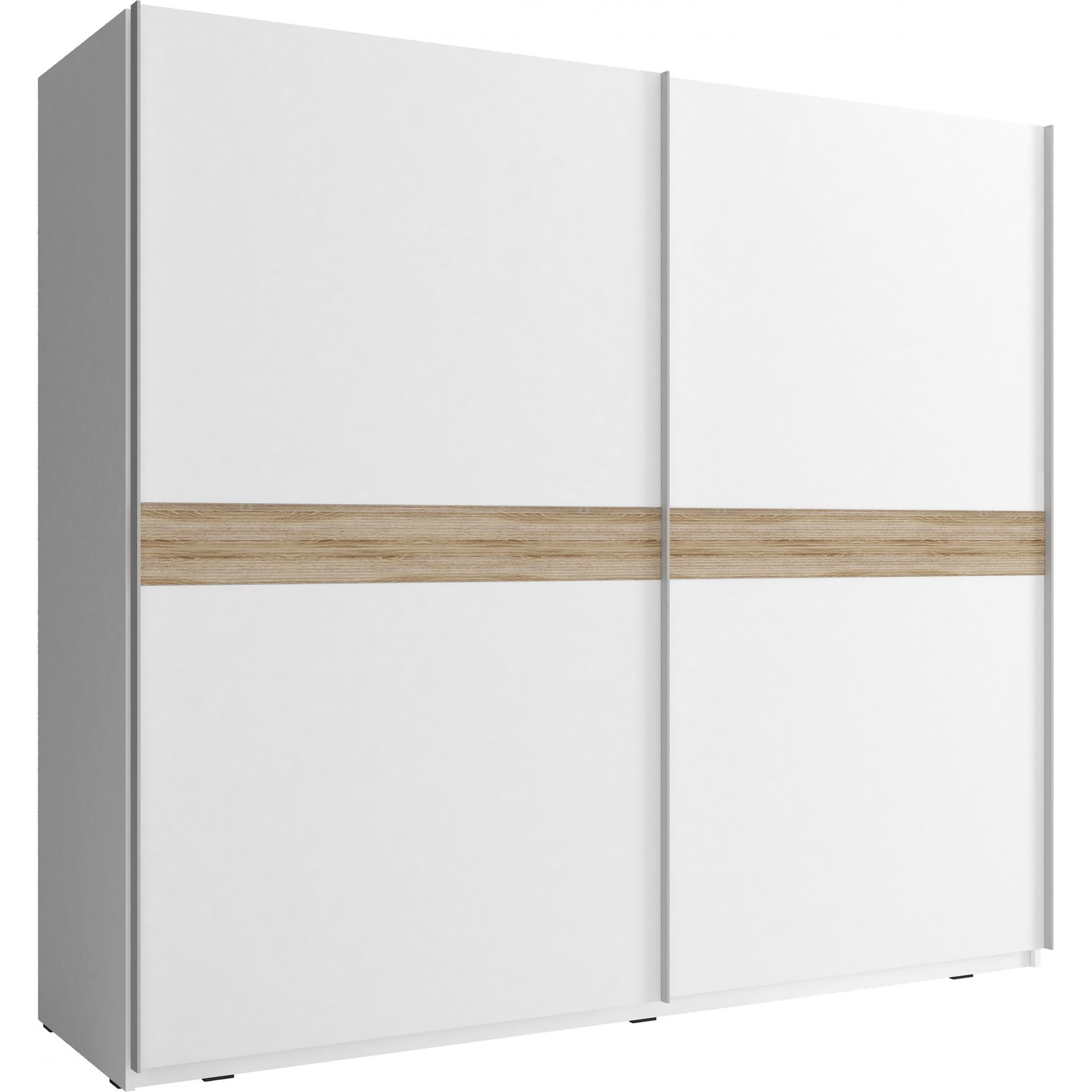 Szafa 200 Mika VI Piaski Meble Biały, Sonoma