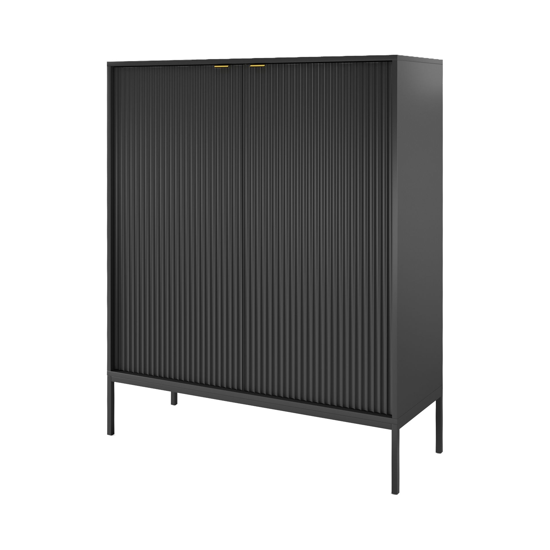 Szafka K-104 Nova Piaski Meble Czarny Mat, Czarne