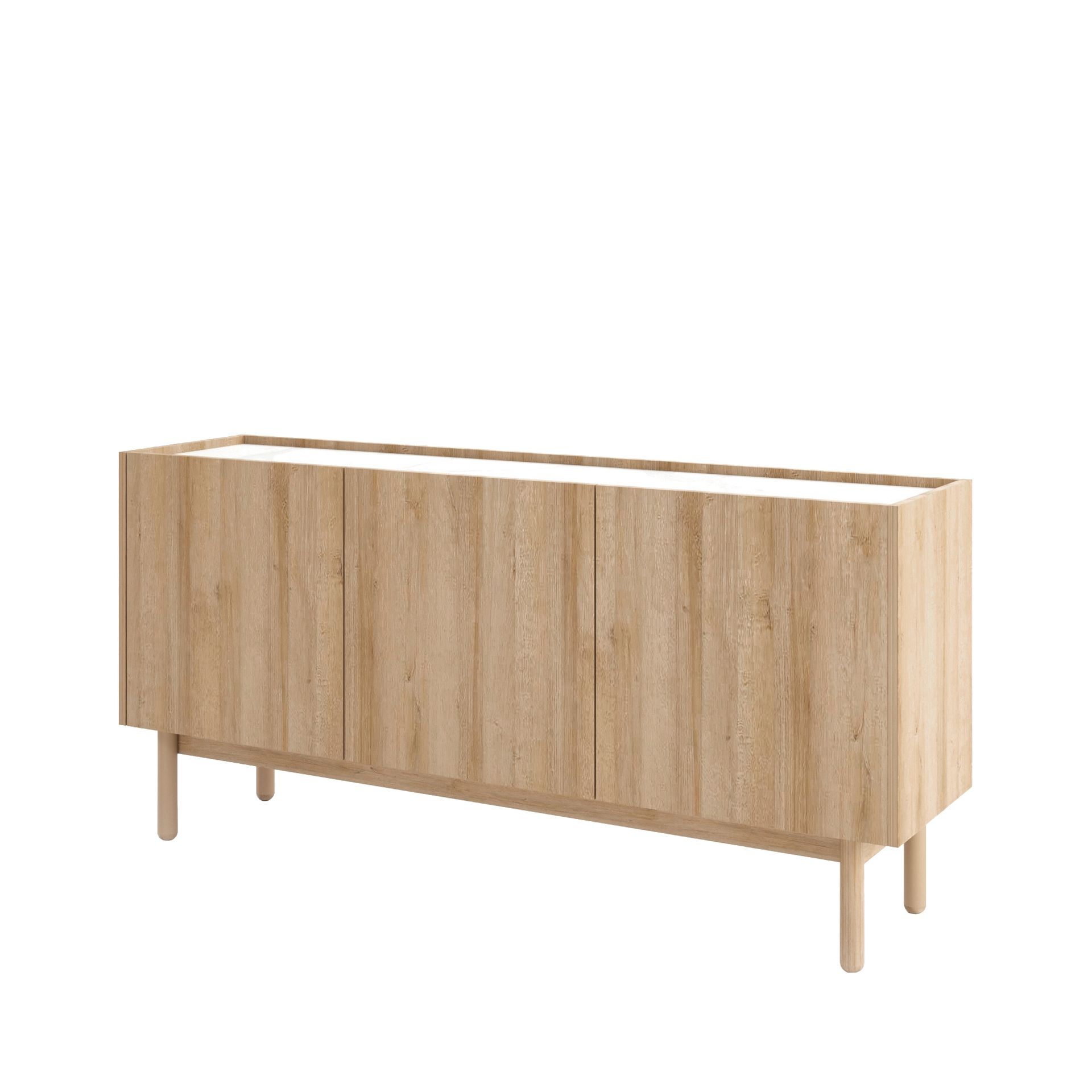 Komoda K144/68 Boho Piaski Meble Dąb Riviera, Marmur Bianco