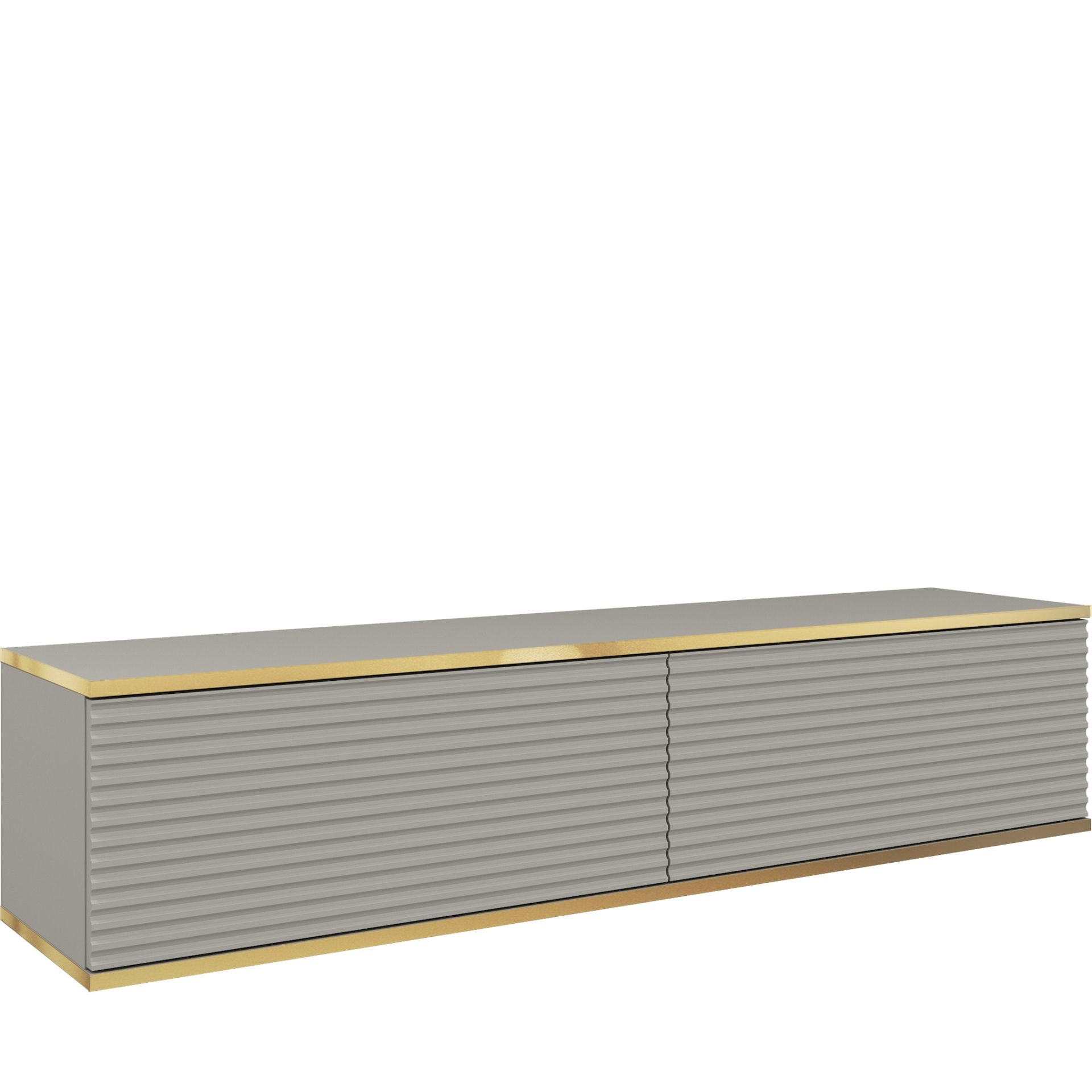 Szafka RTV-135 MDF Szary Mat Oro Piaski Meble Szary
