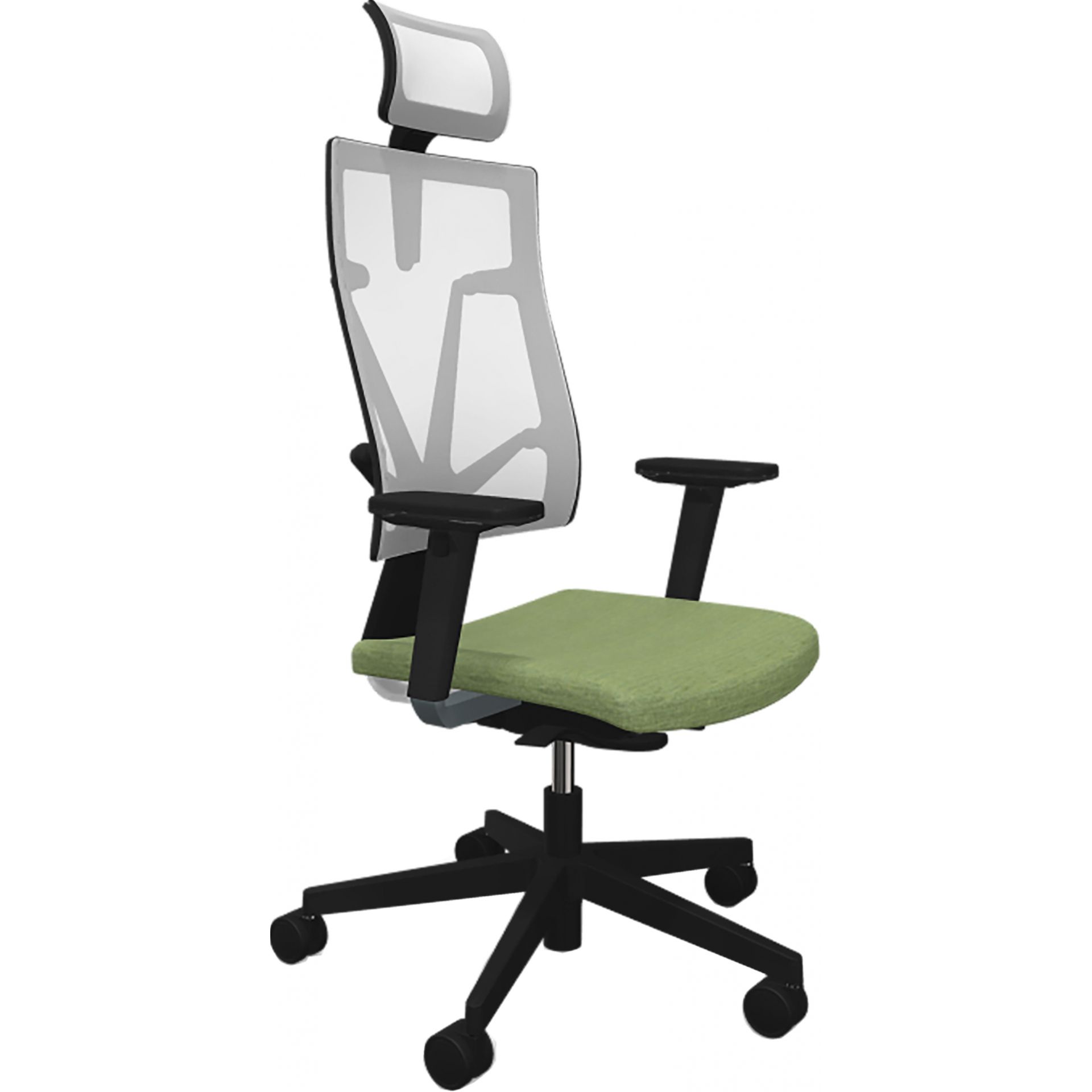 Fotel Obrotowy Biurowy 4ME-MESH-BL-SOFT-SEAT-HRMA-SFB1 Nowy Styl