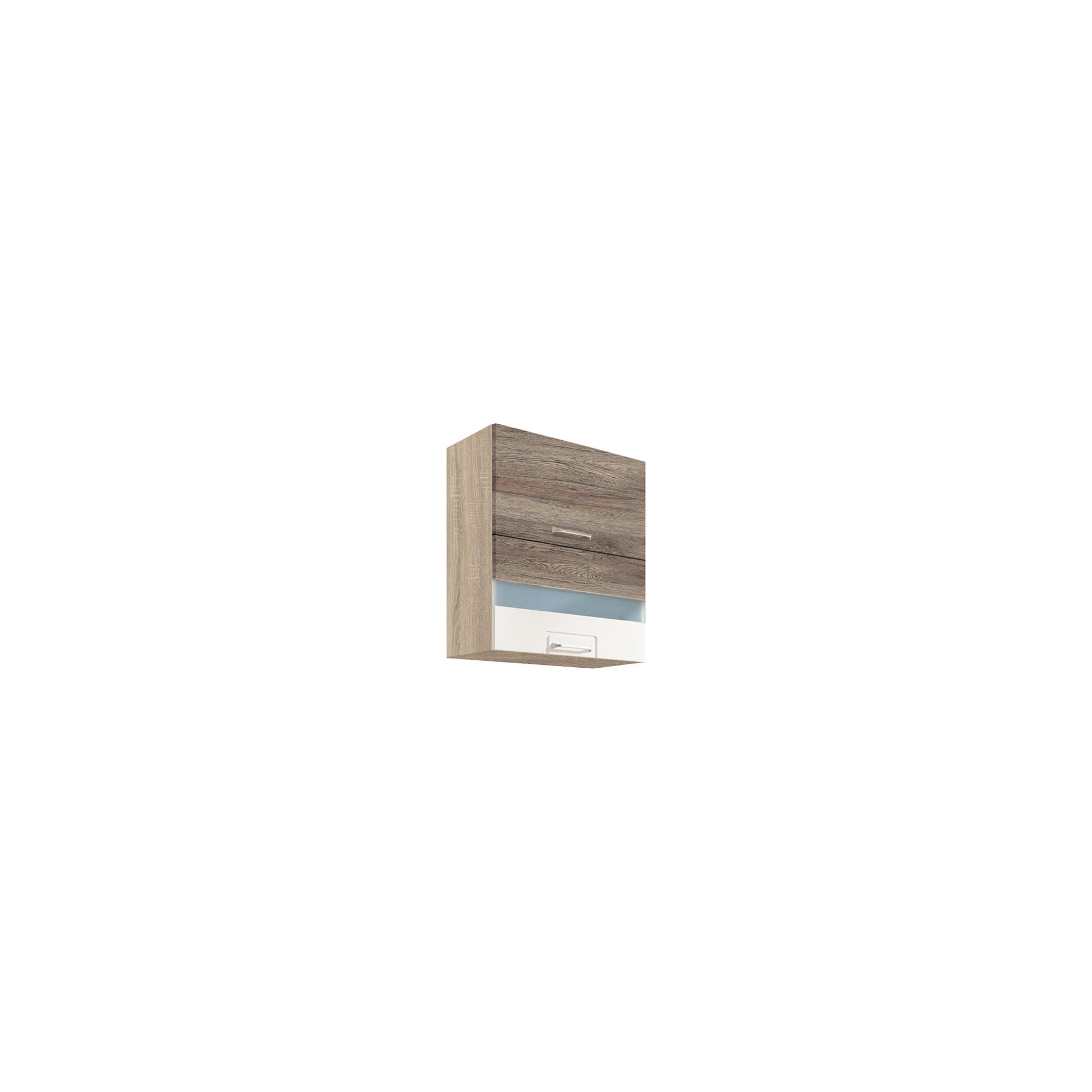 Szafka Górna Wisząca Witryna 2 Klapy 60 cm ECO-40G Econo Fadome Dąb Artisan, Lux