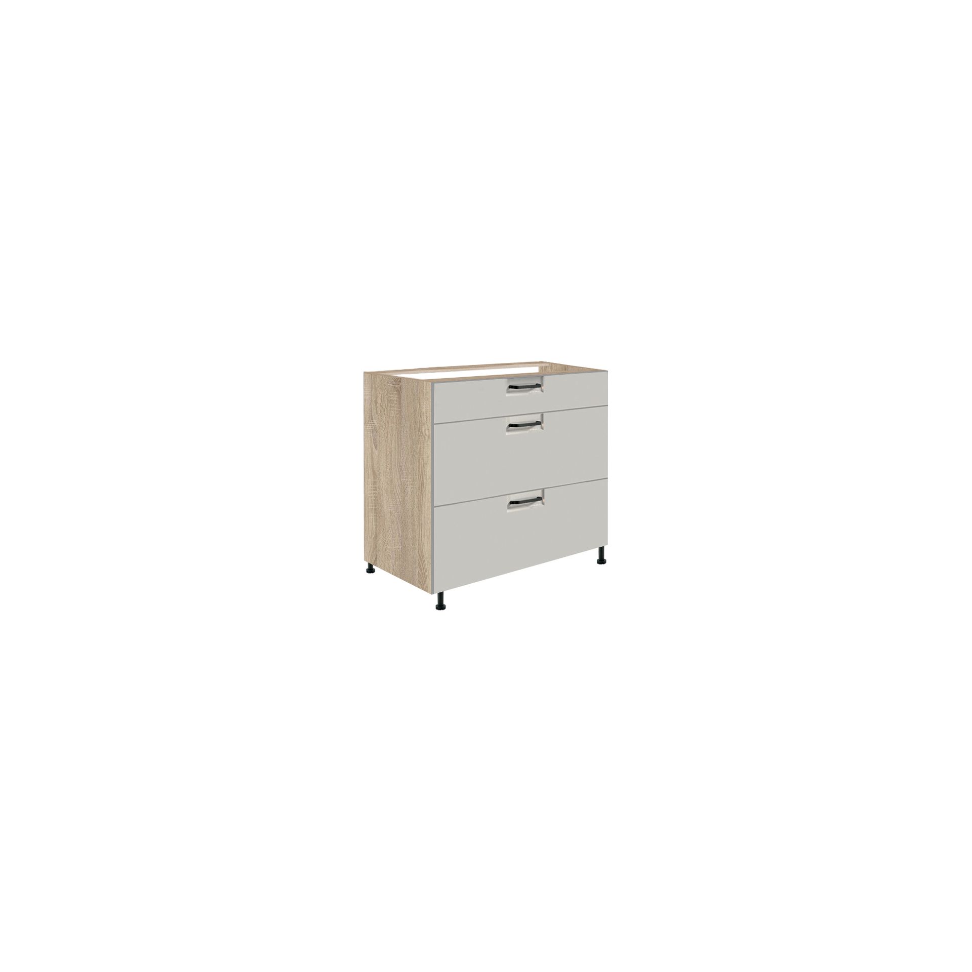 Szafka Dolna Stojąca 3 Szuflady 80 cm FL-22D Favorit Latte Fadome Sosna Andersen, Basic