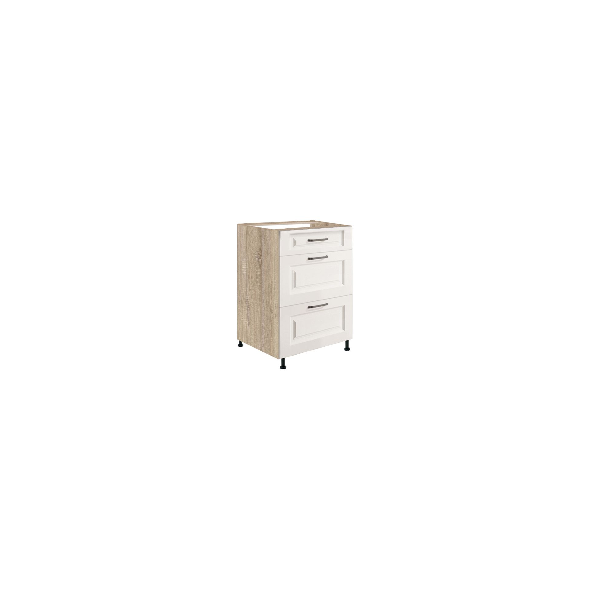 Szafka Dolna Stojąca 3 Szuflady 50 cm SM-9D Smart Fadome Sosna Andersen, Basic, h 10cm