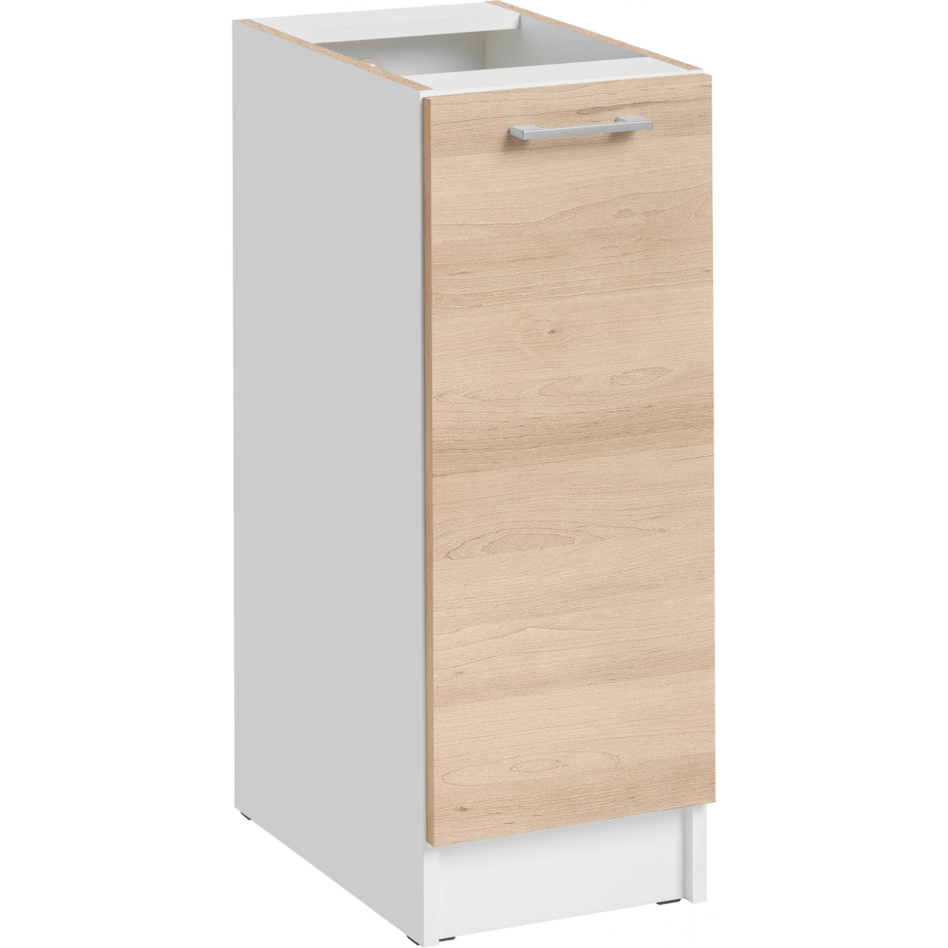 Szafka Dolna Stojąca 1 Drzwi D 3 Ecomodel Layman Biała Struktura, Biały Mat