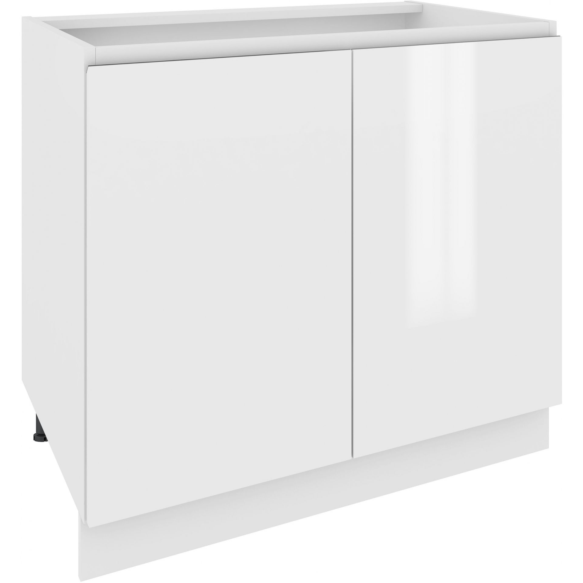 Szafka Dolna 2 Drzwi D 9 Campari Layman Biały Mat, Beton Jasny Atelier, Szary Campari, h 10cm