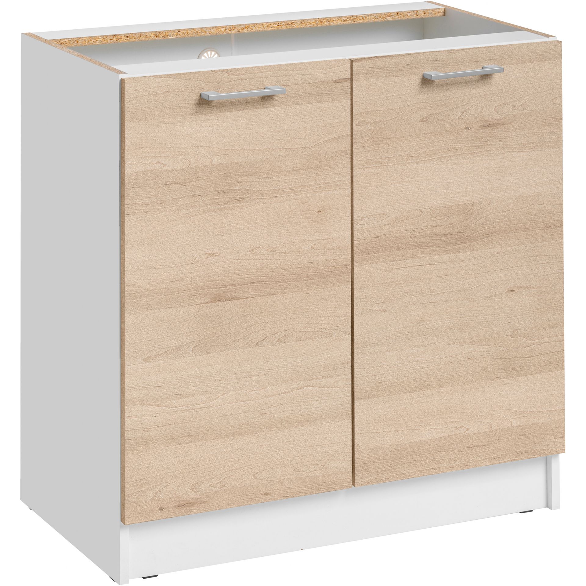 Szafka Dolna 2 Drzwi D 8 Ecomodel Layman Szary Połysk, Biały Mat