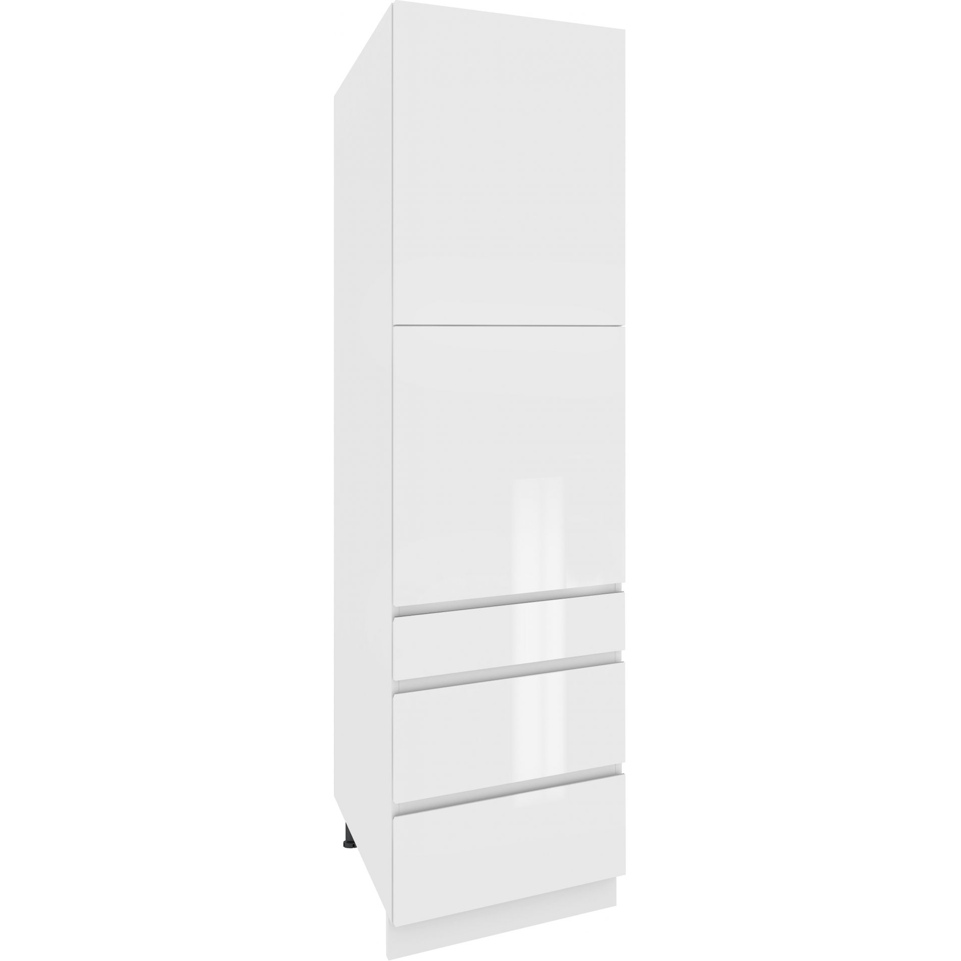 Szafka Dolna Wysoka Słupek 2 Drzwi 3 Szuflady Spd 6/3 Campari Layman Szary Mat, Biały Mat, Czarny Campari, h 15cm