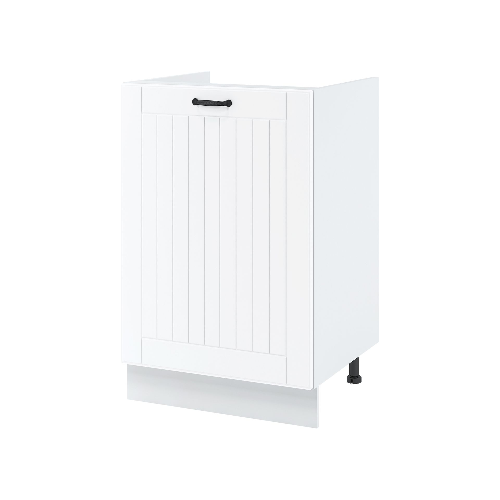 Szafka Pod Zlewozmywak 1 Drzwi DZ 5 Lora Layman Szary Mat, Biały, L1 Złoty Lora, h 10cm
