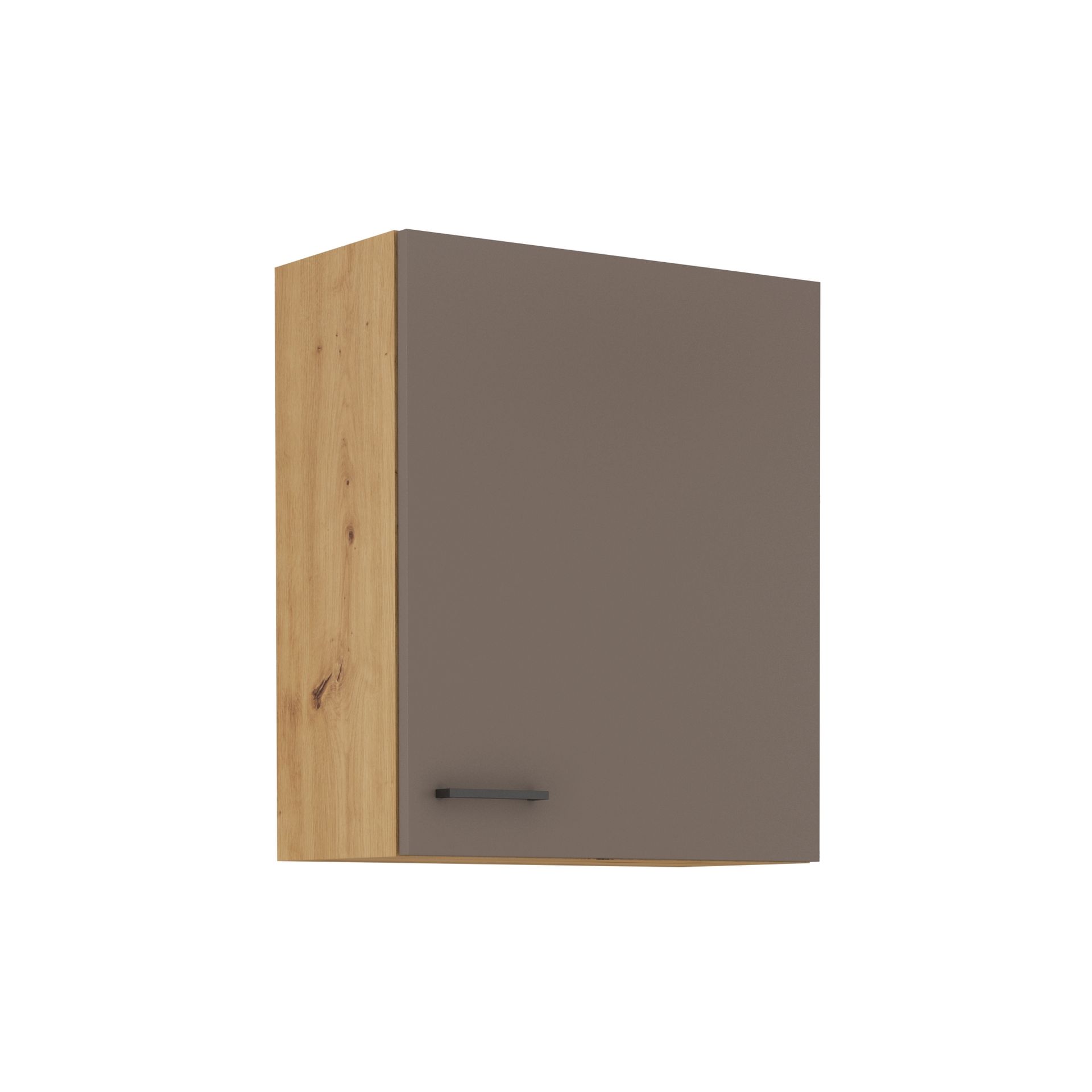 Szafka Górna Wisząca 60 G-72 1F Bolonia Stolarz Lempert Truffle Grey, Dąb Artisan