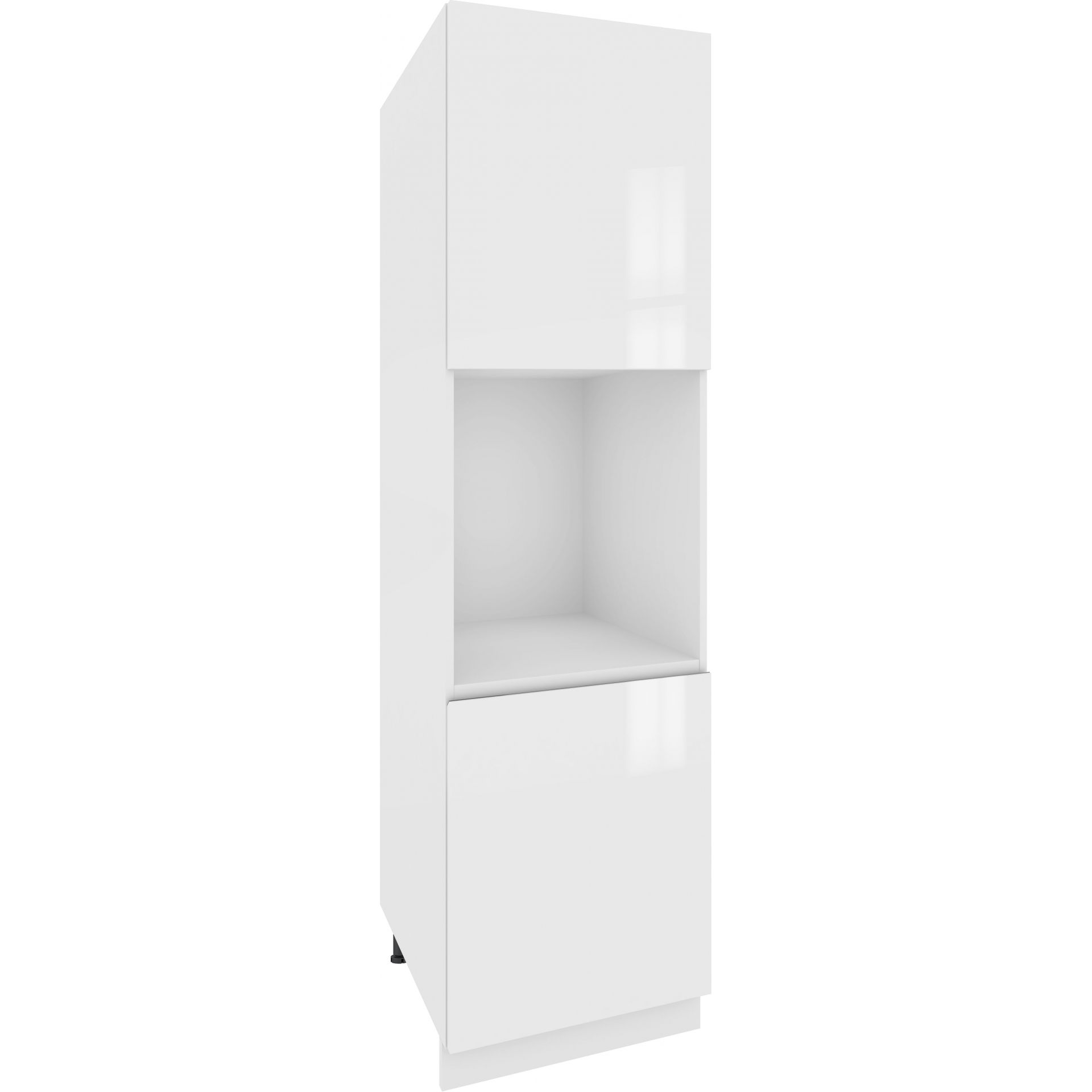 Szafka Dolna Wysoka Słupek Pod Zabudowę Piekarnika 2 Drzwi Spp 6 Campari Layman Szary Mat, Beton Jasny Atelier, Szary Campari, h 10cm