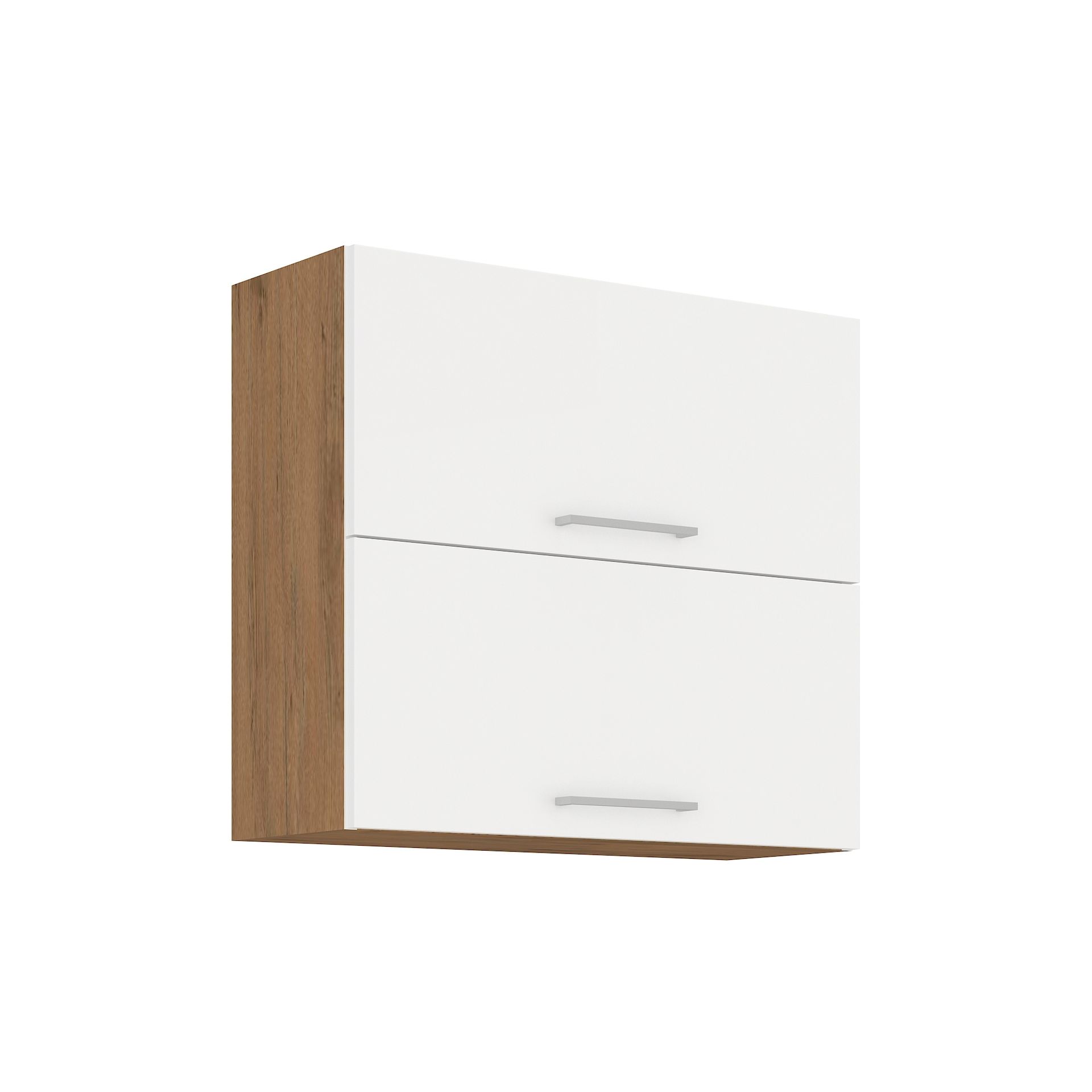 Szafka Górna Wisząca Nadokapowa 2 Klapy 80 GU-72 2F Vigo Biały Połysk Stolarz Lempert Biały, Dąb Lancelot