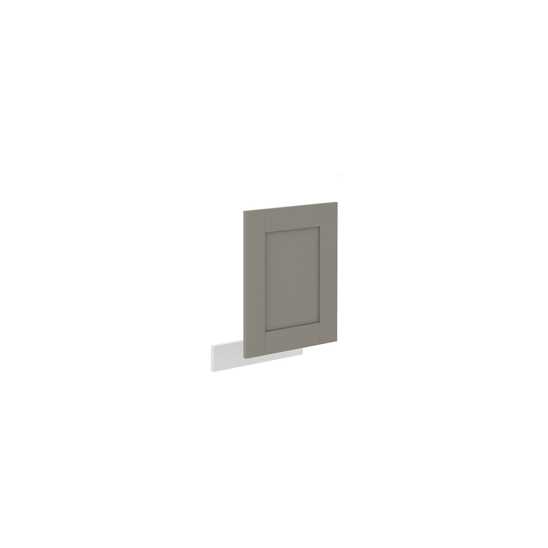 Front od Zmywarki ZM 570 x 446 Luna Clay Grey Stolarz Lempert Biały Mat