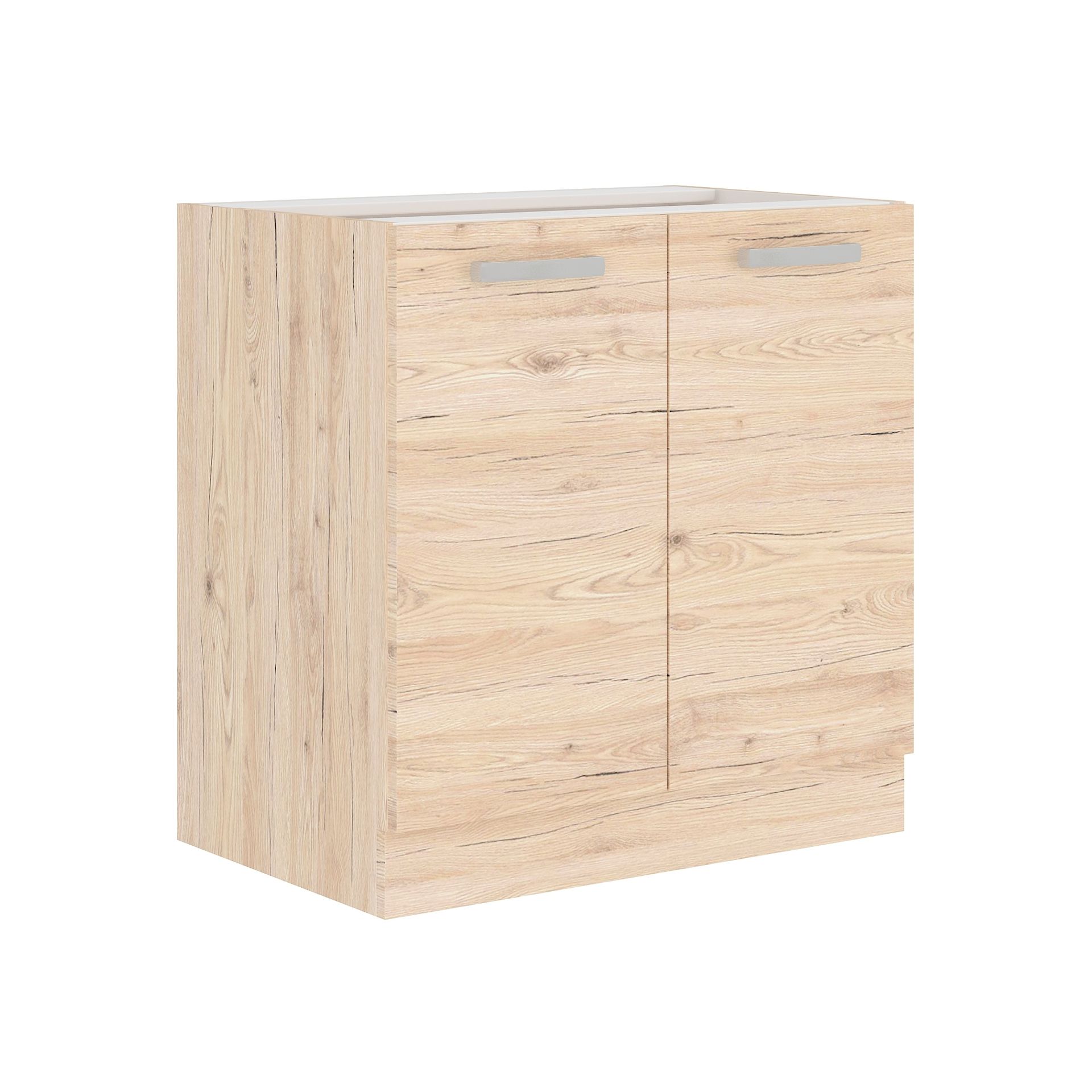 Szafka Pod Zlewozmywak 2 Drzwi 80ZL 2F Bordeaux Stolarz Lempert Dąb Bordeaux