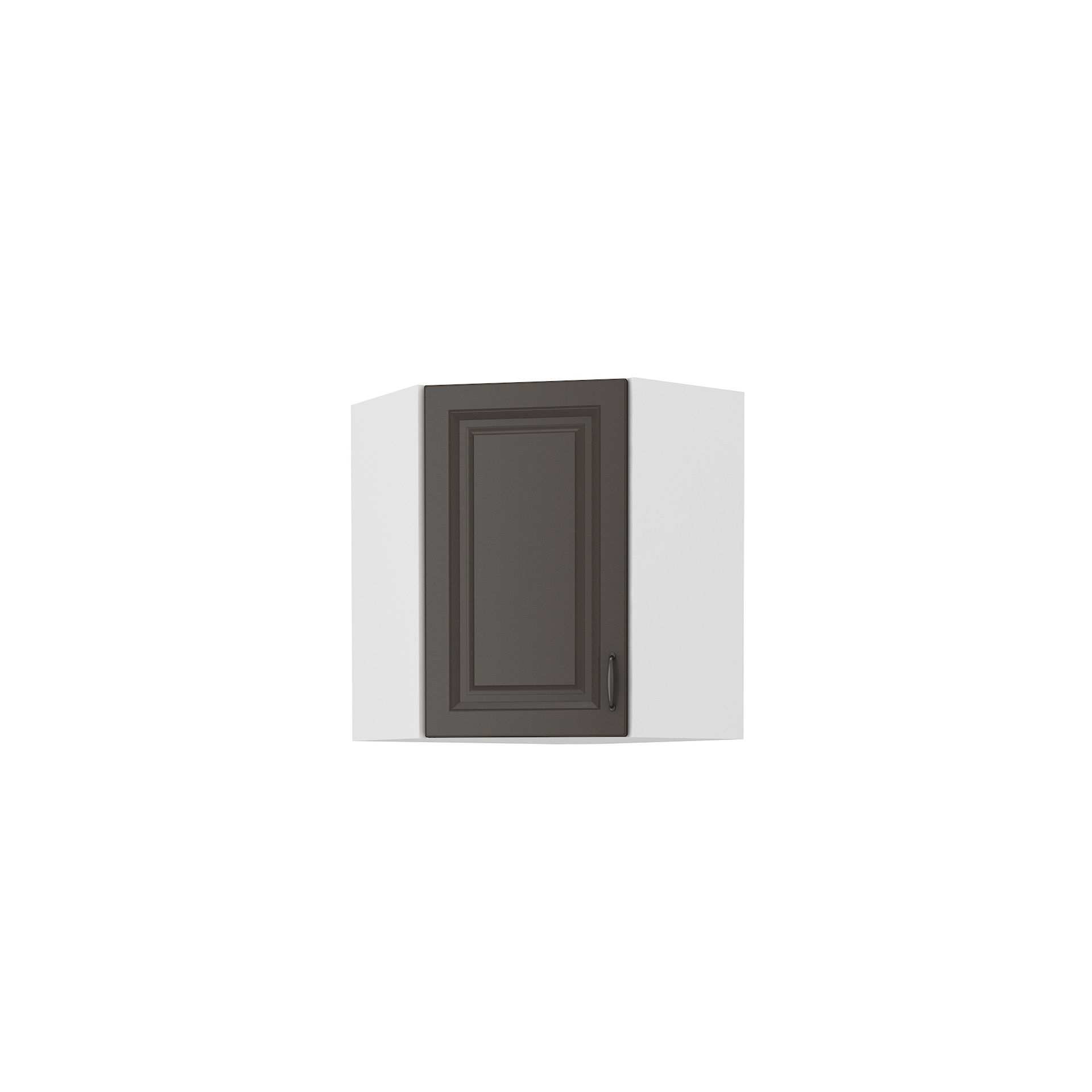 Szafka Górna Wisząca Narożna 1 Drzwi 58 x 58 GN-72 1F Stilo Grafit Mat Stolarz Lempert Dąb Artisan