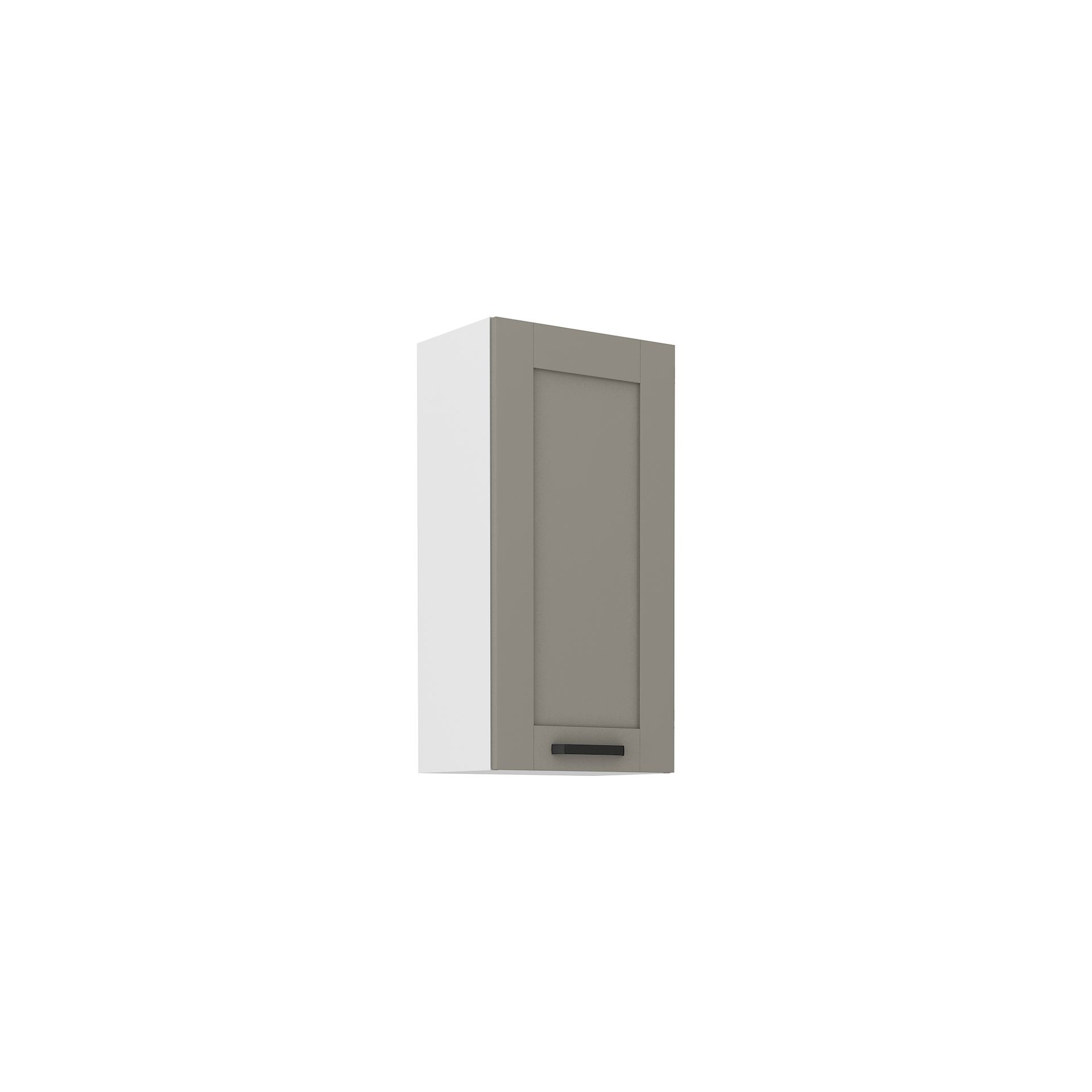 Szafka Górna Wisząca 45 G-90 1F Luna Clay Grey Stolarz Lempert Biały Mat