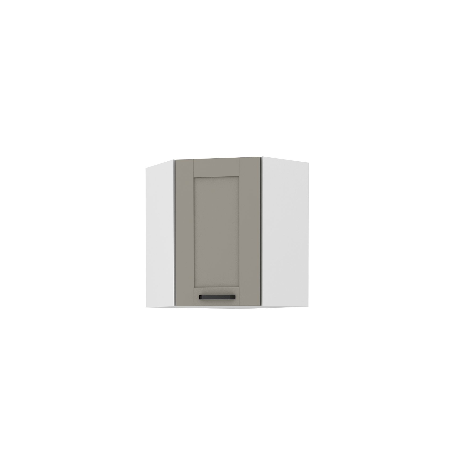 Szafka Górna Wisząca Narożna 1 Drzwi 58 x 58 GN-72 1F Luna Clay Grey Stolarz Lempert Dąb Artisan