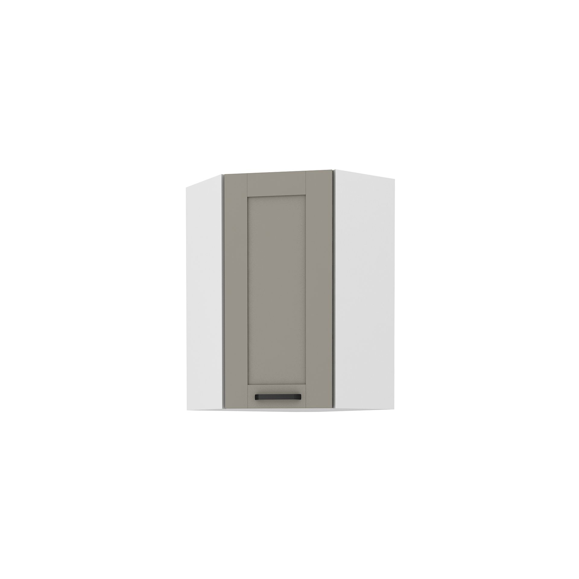 Szafka Górna Wisząca Narożna 1 Drzwi 58 x 58 GN-90 1F Luna Clay Grey Stolarz Lempert Dąb Artisan