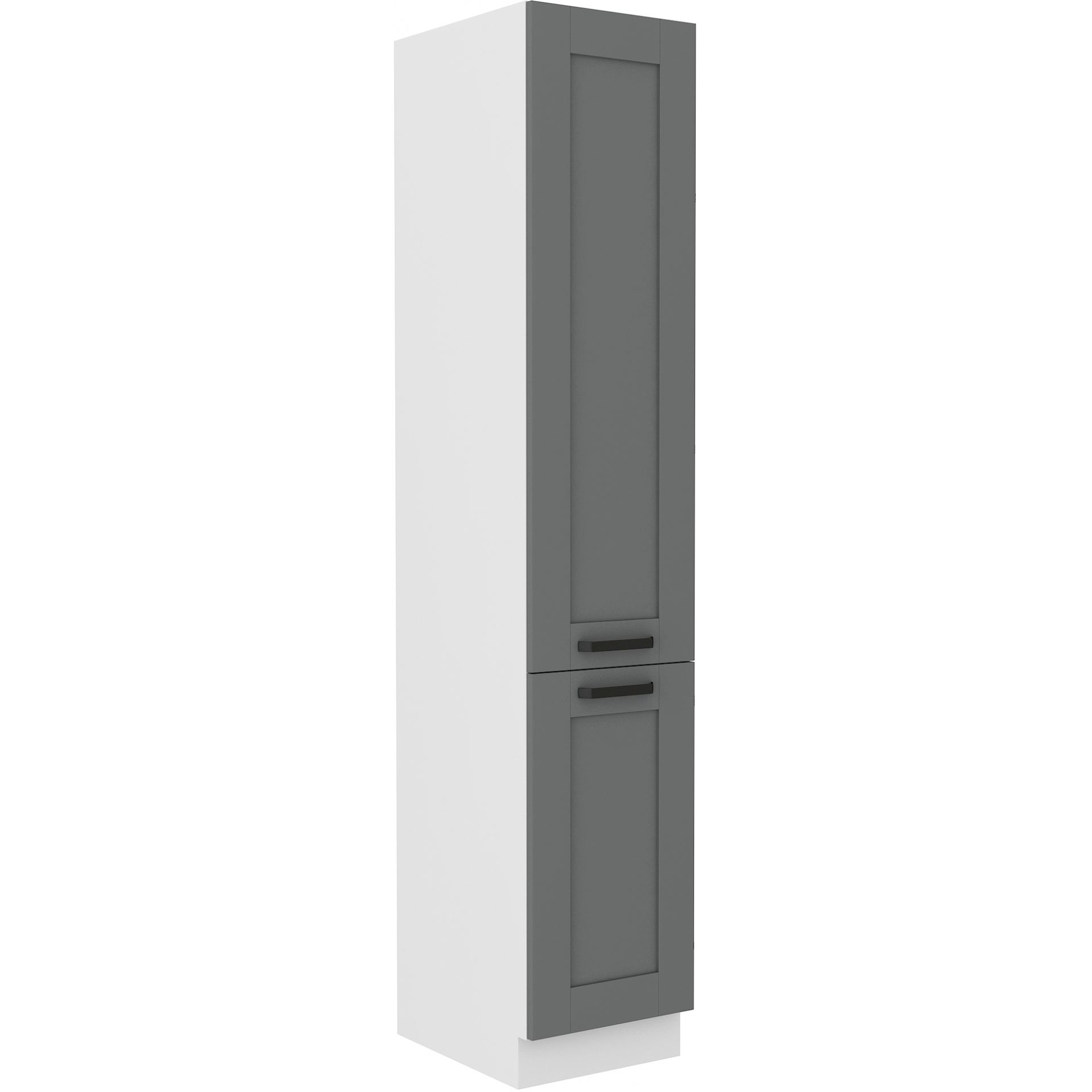 Szafka Dolna Wysoka Słupek 40 DK-210 2F Luna Dust Grey Stolarz Lempert Biały Mat