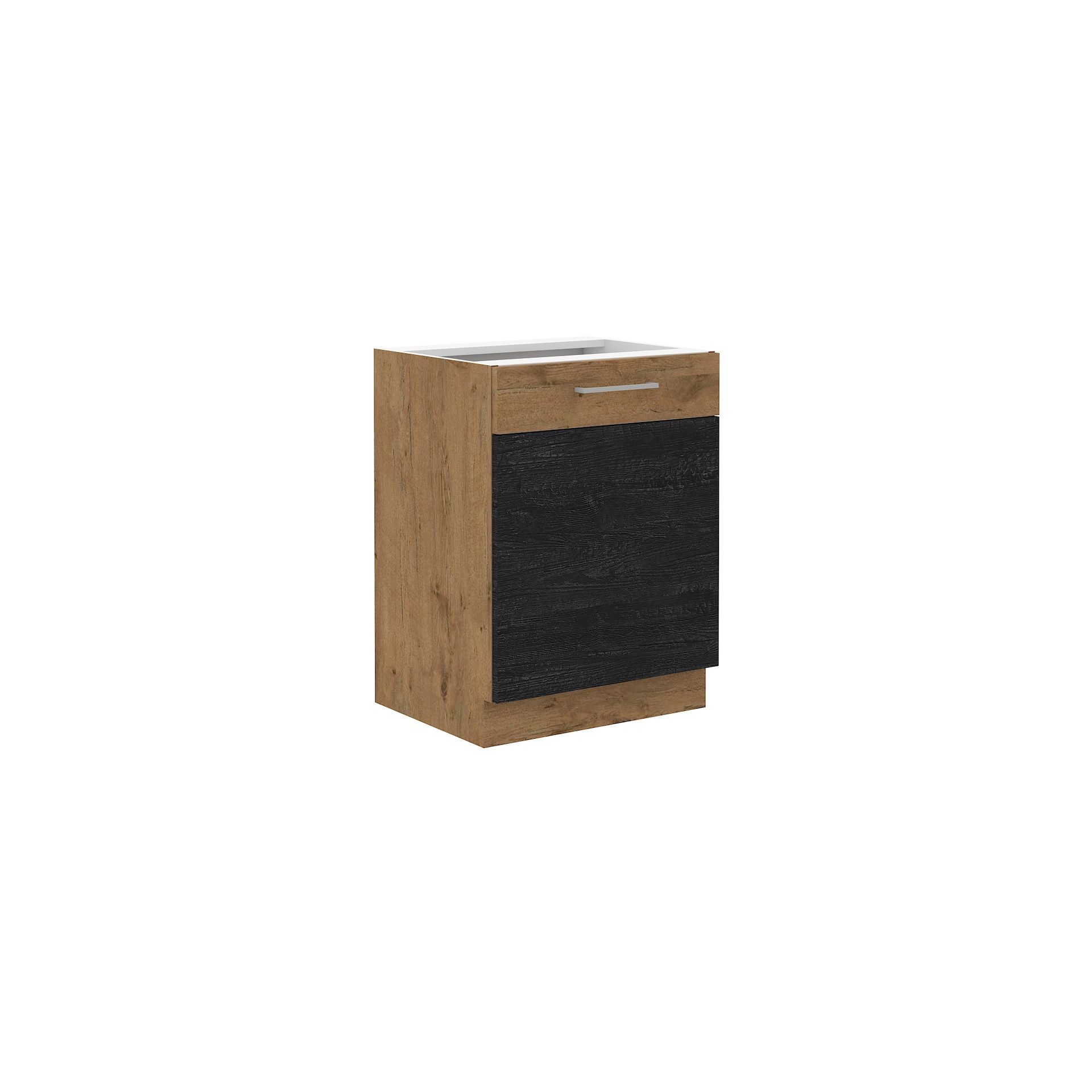 Szafka Dolna Stojąca 1 Drzwi 60 D 1F Vigo Dark Stolarz Lempert Dark Wood, Dąb Lancelot
