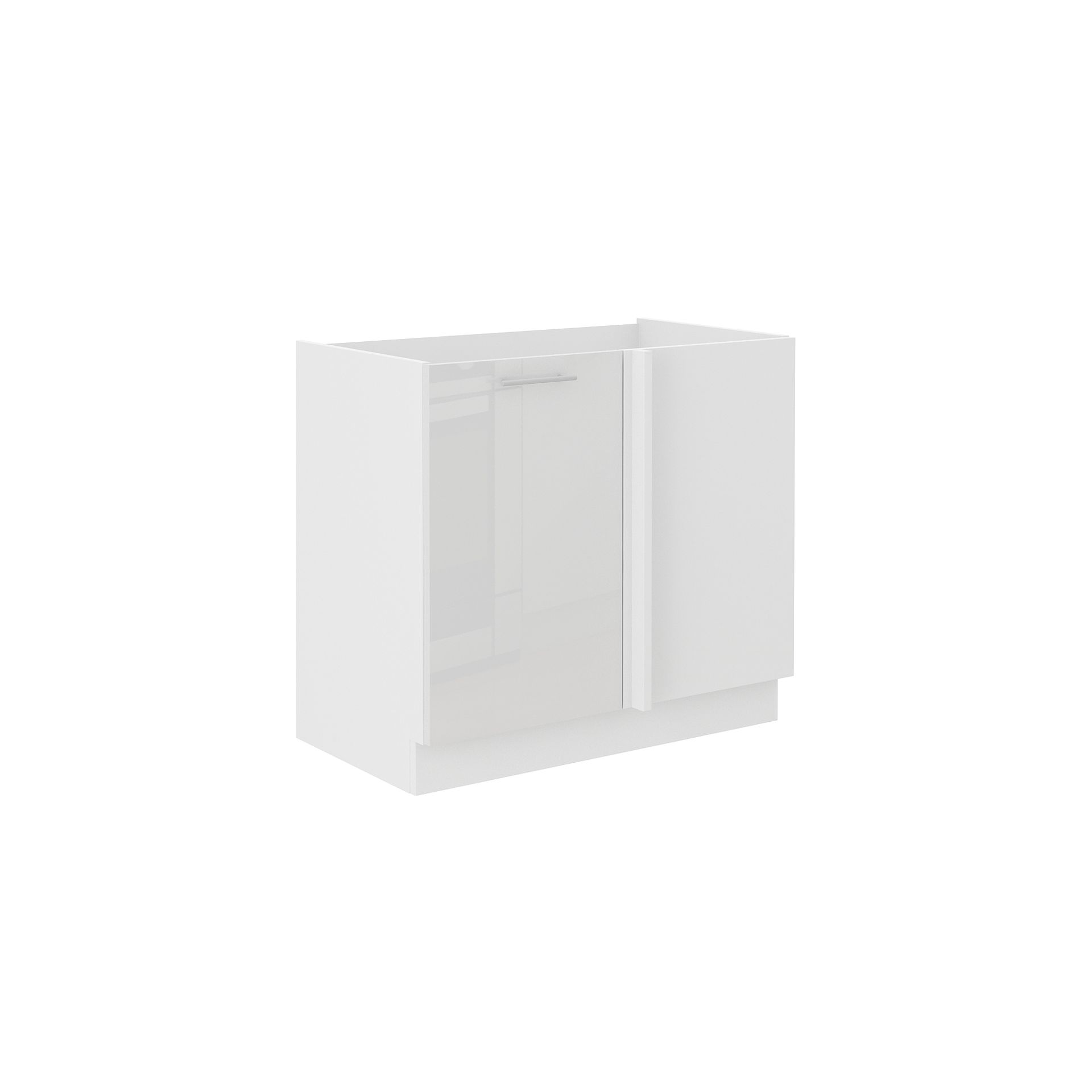Szafka Dolna Stojąca Narożna 1 Drzwi 105 ND 1F Lara Biały Połysk Stolarz Lempert Biały