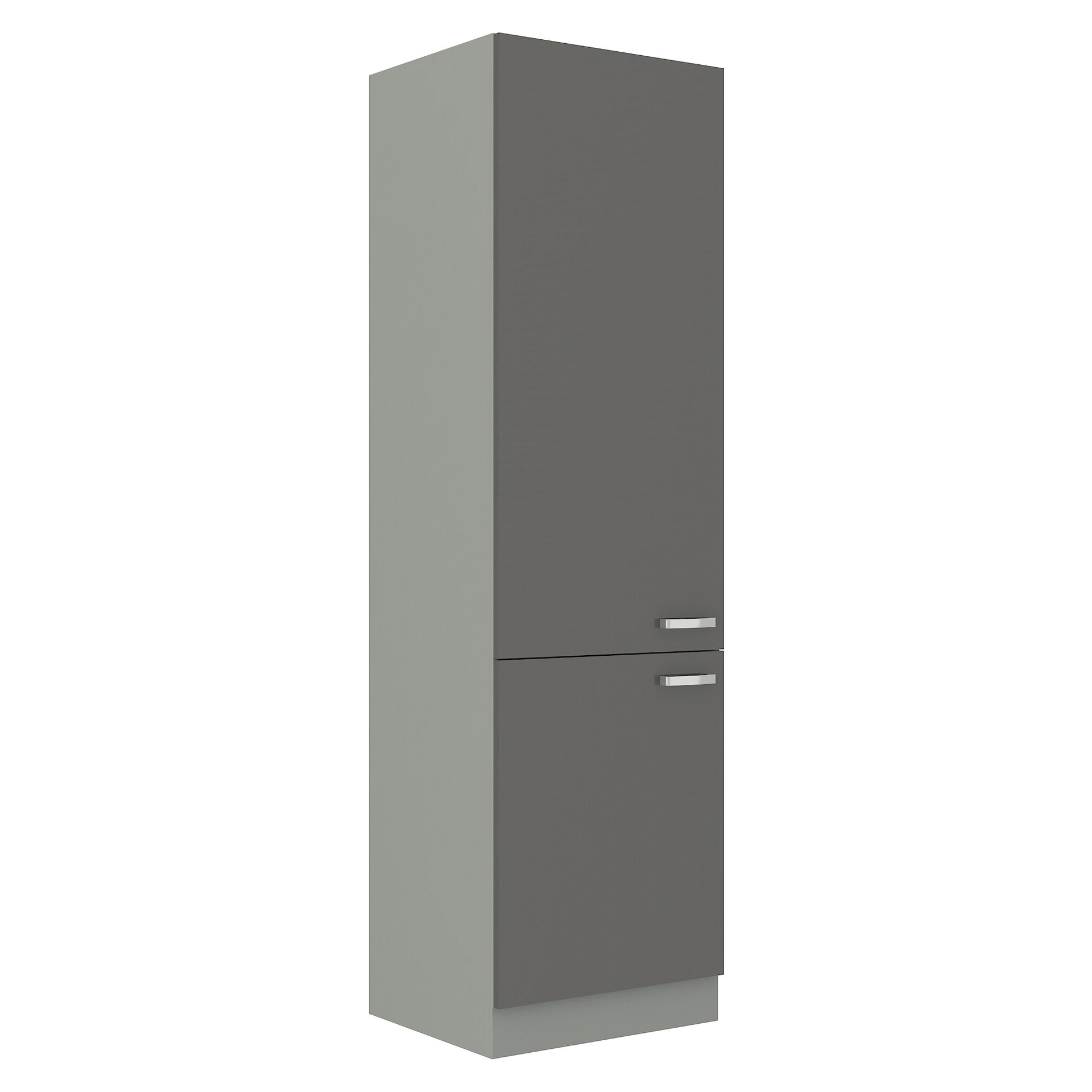 Szafka Dolna Wysoka Słupek 60 DK-210 2F Grey Stolarz Lempert Szary, Szary Platynowy
