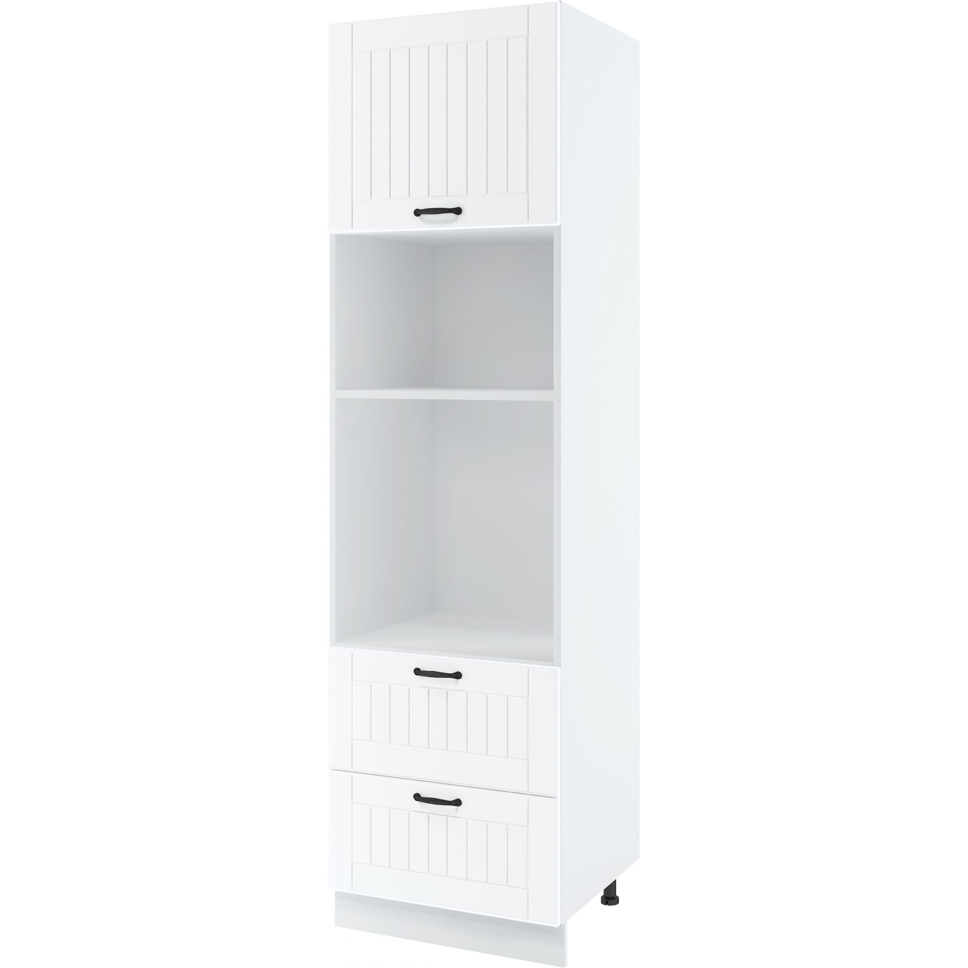 Szafka Dolna Wysoka Słupek Pod Zabudowę Piekarnika i Mikrofali 1 Drzwi 2 Szuflady Spm 6/2 Lora Layman Biały Mat, Dark Green, Starmotion, L2 Czarny Lora, h 10cm
