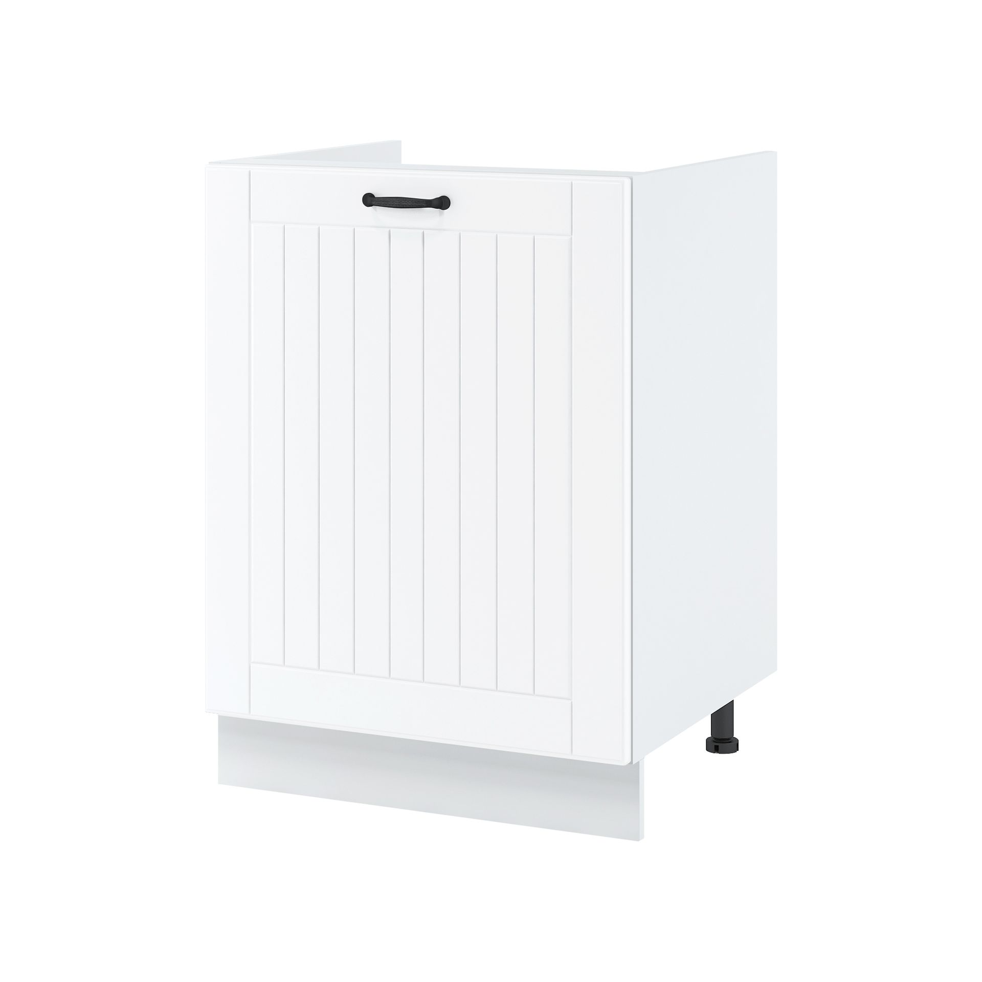 Szafka Dolna Stojąca 1 Drzwi D 6 Lora Layman Biały Mat, Dark Green, L2 Czarny Lora, h 10cm