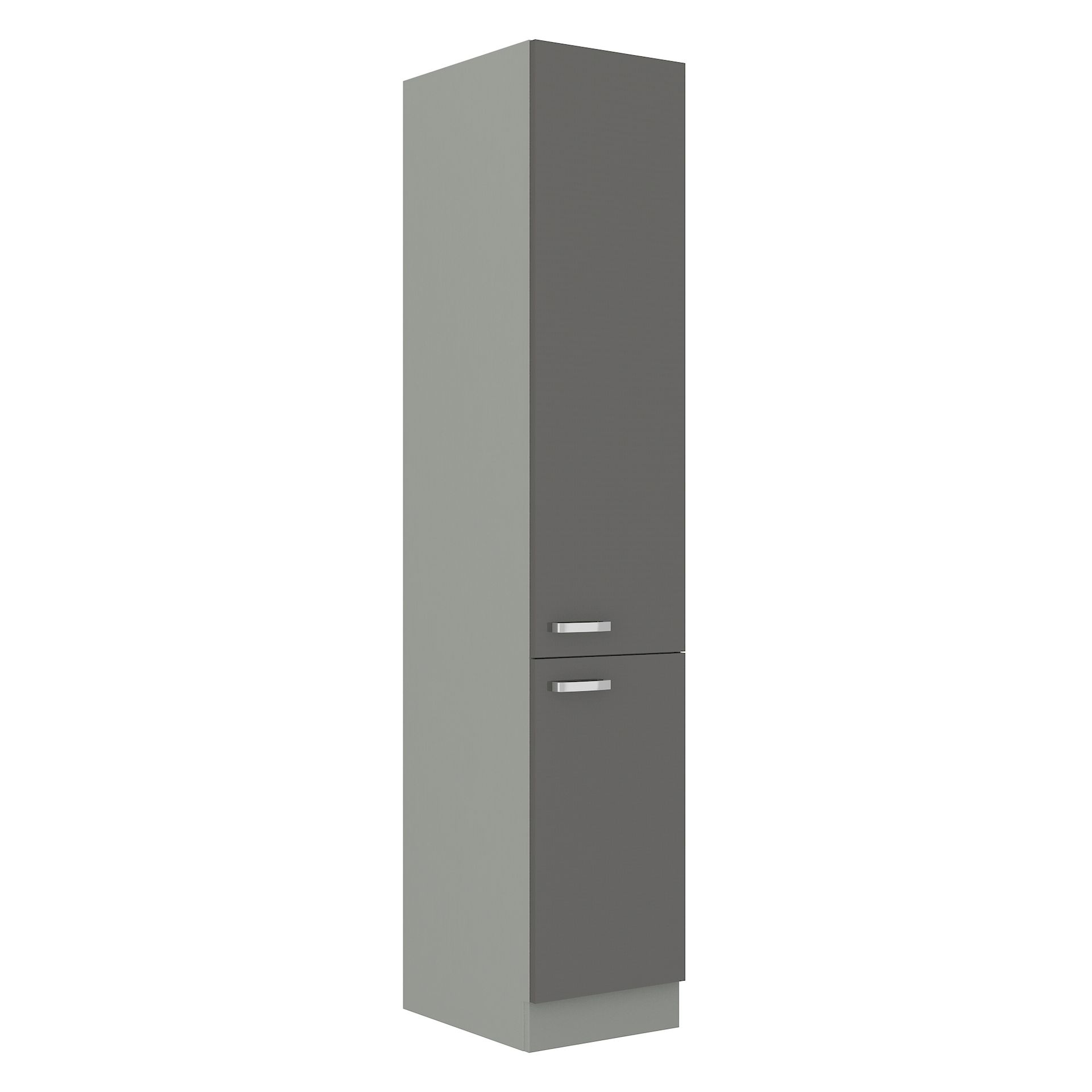 Szafka Dolna Wysoka Słupek 40 DK-210 2F Grey Stolarz Lempert Szary, Szary Platynowy