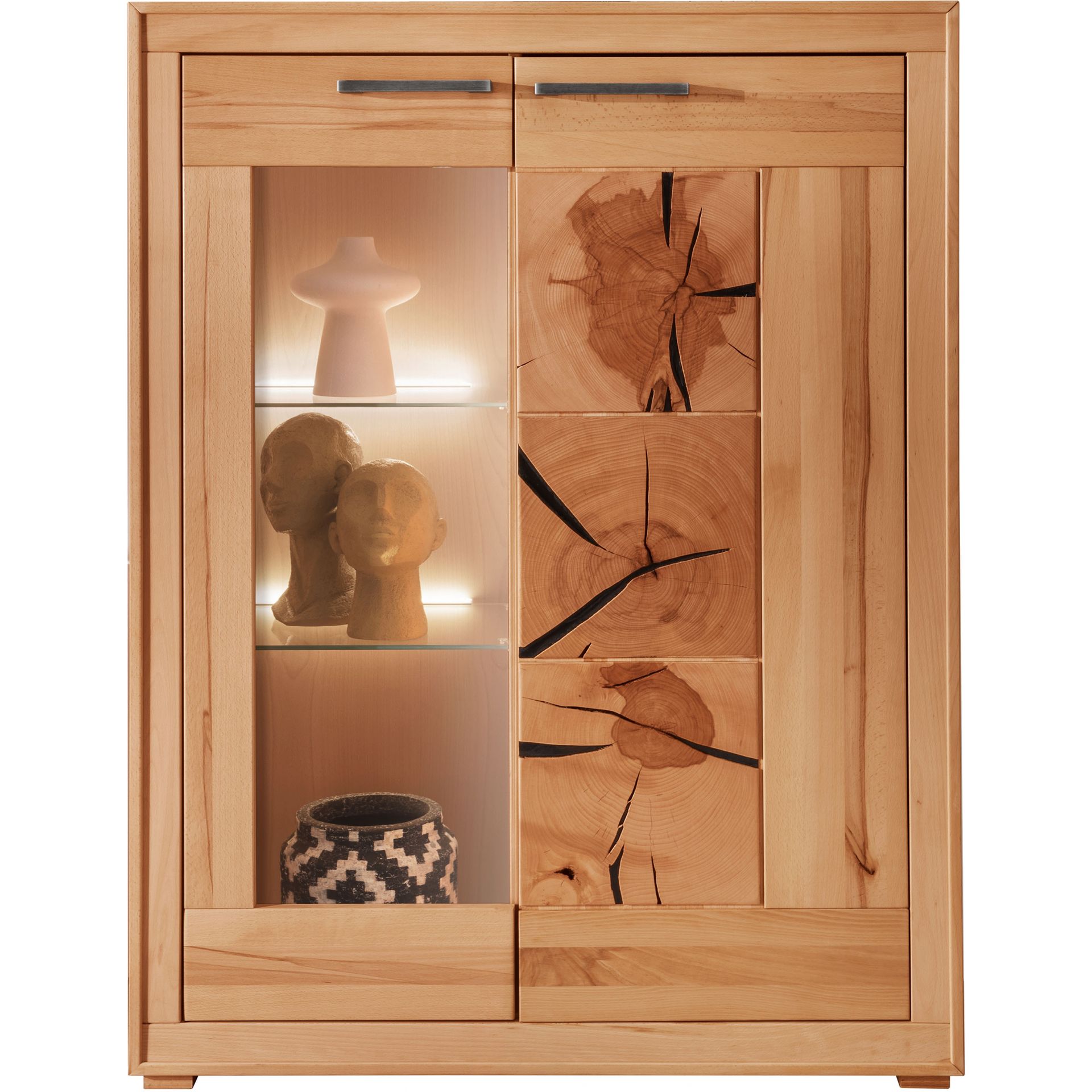 Kredens I Drewniany z Buku Olejowanego Lewy WZ-0315-0712 WZ-0315 Buk G+K Meble Buk Olejowany