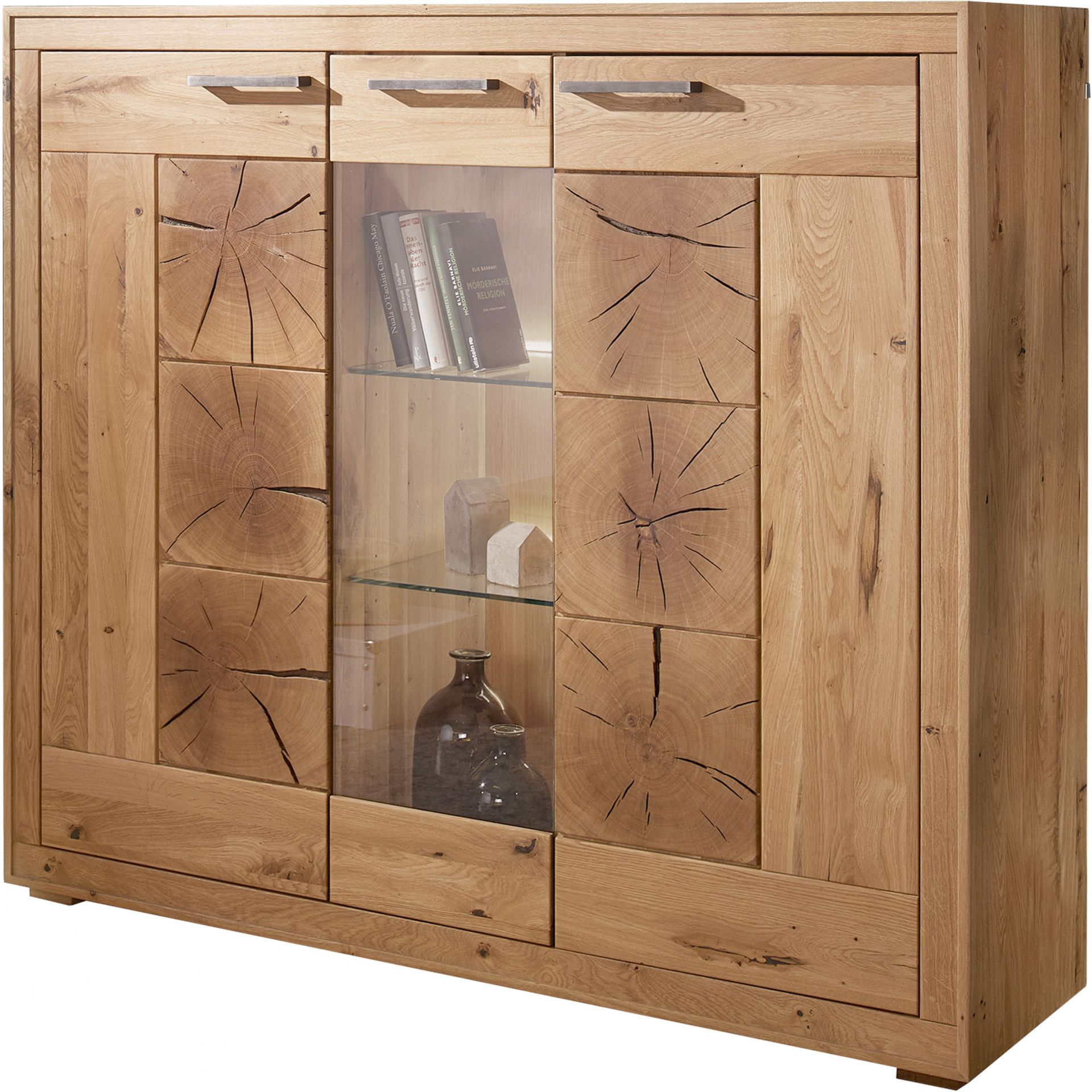 Kredens II Drewniany z Dzikiego Dębu WZ-0315-0811 WZ-0315 Dąb G+K Meble Dziki Dąb Olejowany