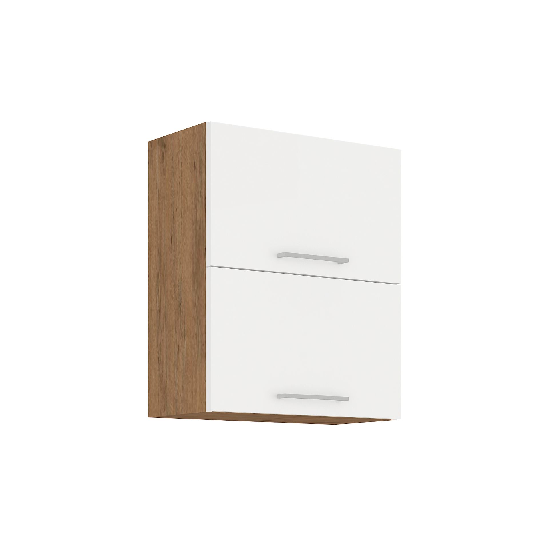 Szafka Górna Wisząca Nadokapowa 2 Klapy 60 GU-72 2F Vigo Biały Połysk Stolarz Lempert Biały, Dąb Lancelot