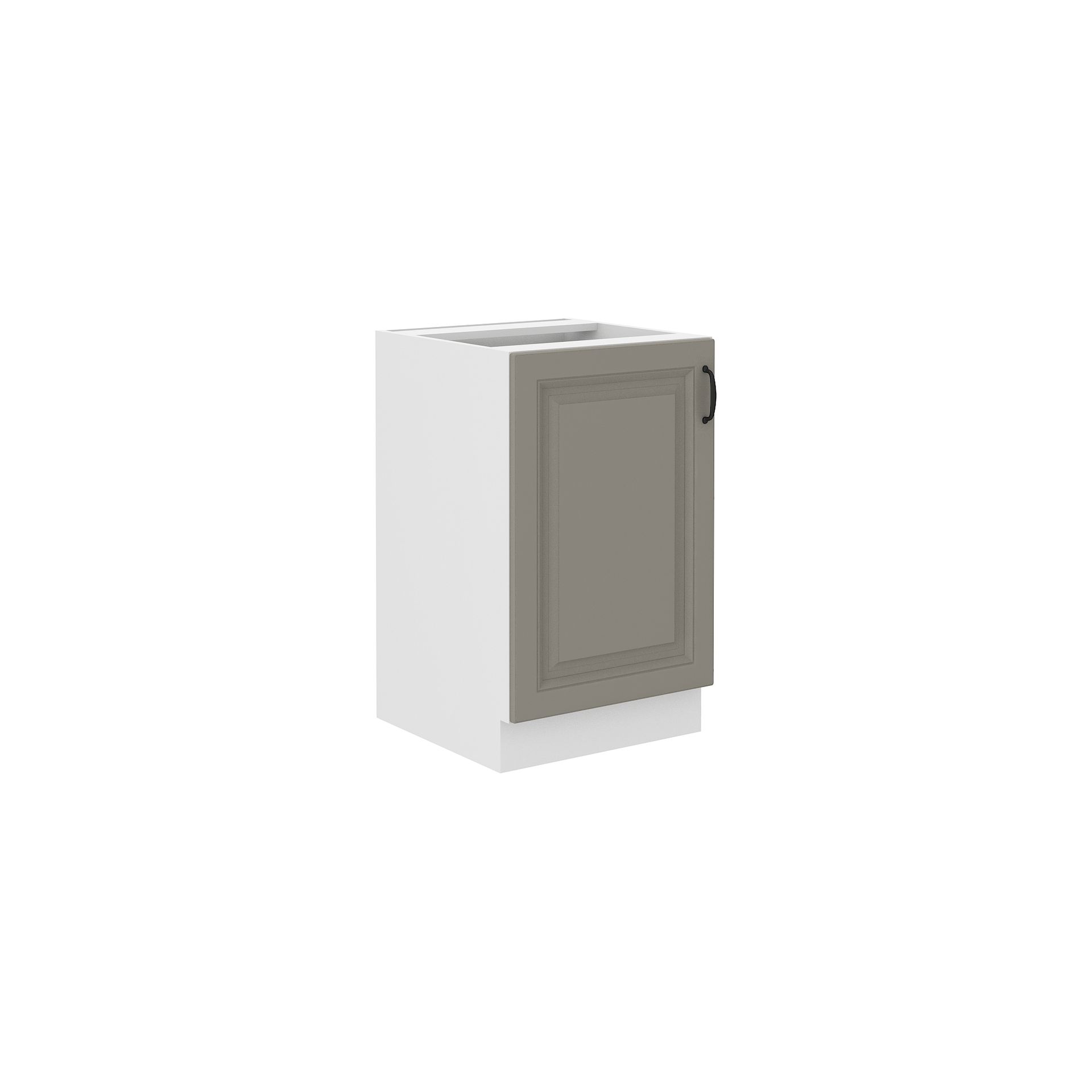 Szafka Pod Zlewozmywak 1 Drzwi 50ZL 1F Stilo Clay Grey Stolarz Lempert Biały Mat
