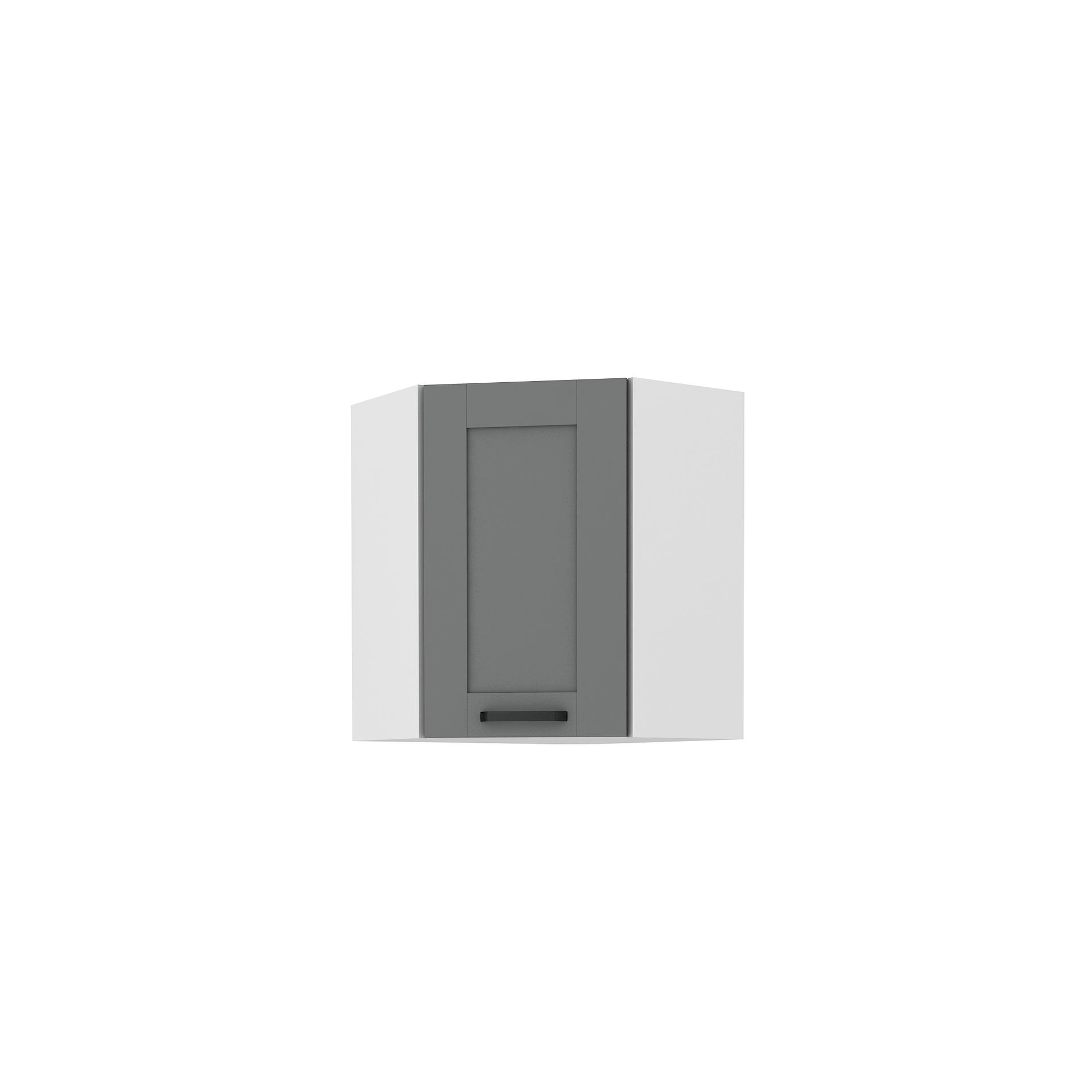 Szafka Górna Wisząca Narożna 1 Drzwi 58 x 58 GN-72 1F Luna Dust Grey Stolarz Lempert Dąb Artisan