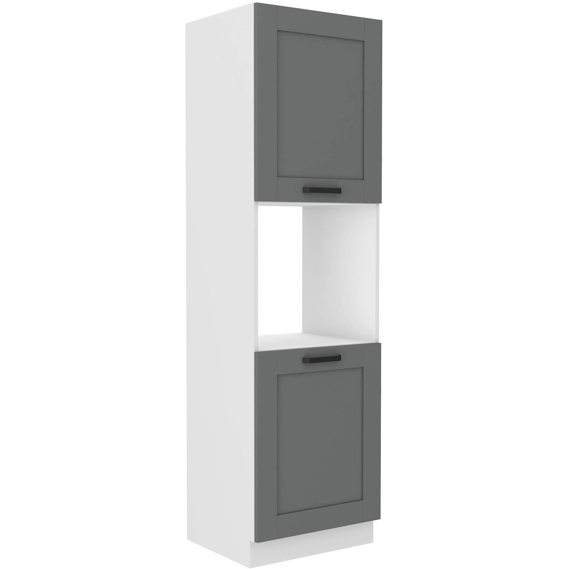 Szafka Dolna Wysoka Słupek Pod Zabudowę Piekarnika 60 DP-210 2F Luna Dust Grey Stolarz Lempert Dąb Artisan