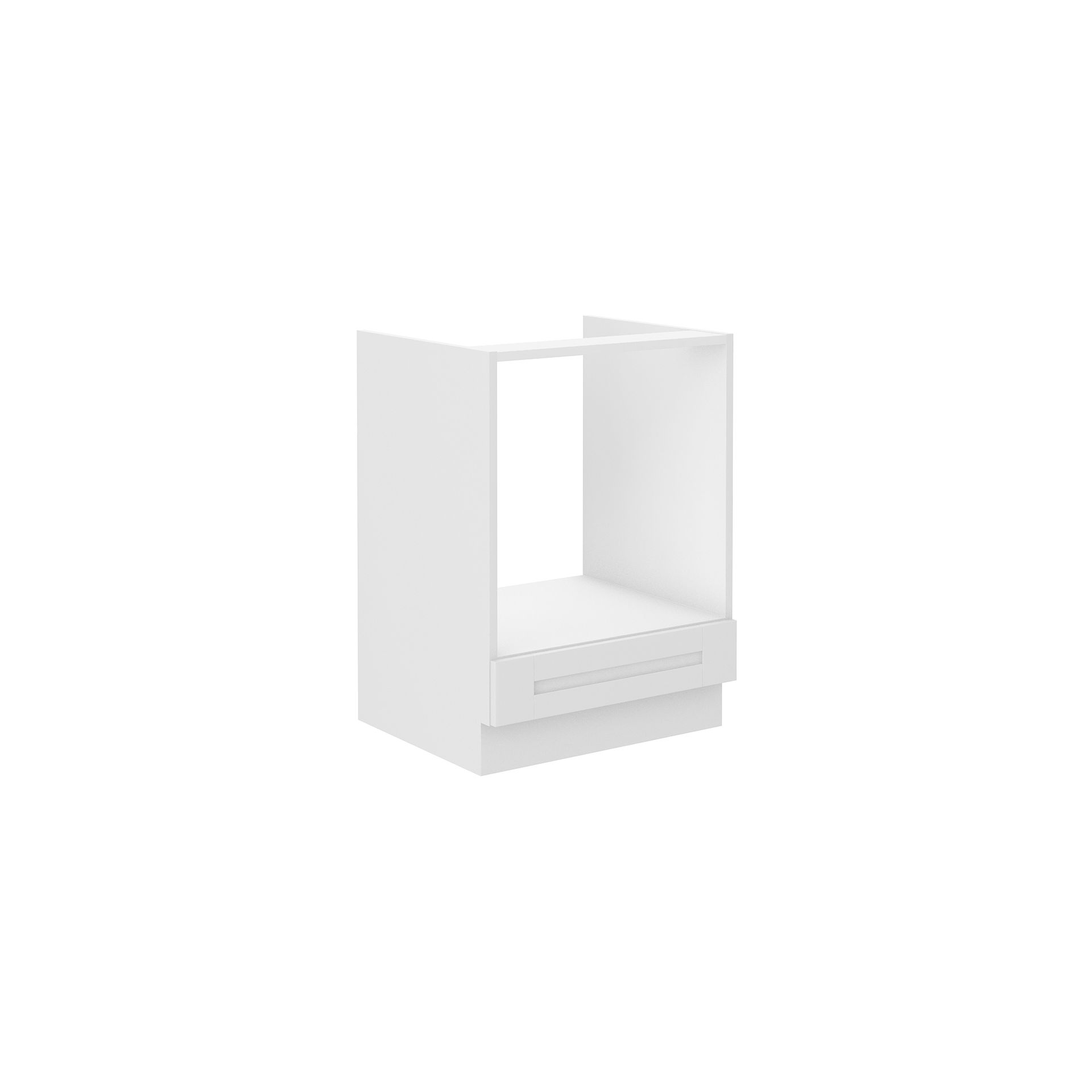 Szafka Dolna Stojąca Pod Zabudowę Piekarnika 60 D Gaz Luna Biały Mat Stolarz Lempert Dąb Artisan