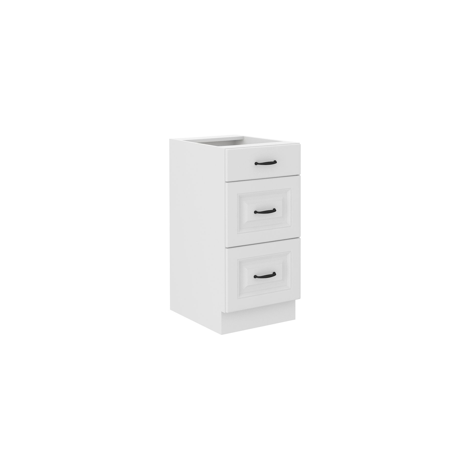 Szafka Dolna Stojąca 3 Szuflady 40D 3S Stilo Biały Mat Stolarz Lempert Dąb Artisan