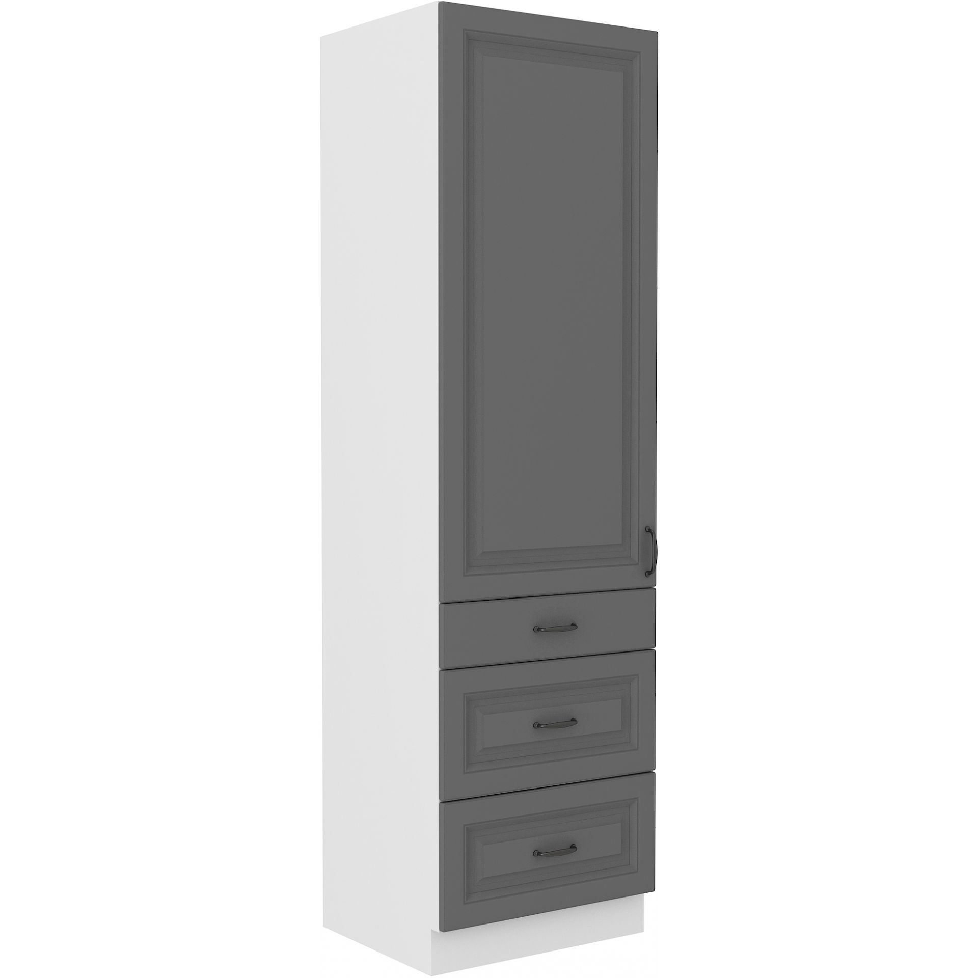 Szafka Dolna Wysoka Słupek 60 DKS-210 3S 1F Stilo Dust Grey Stolarz Lempert Dąb Artisan