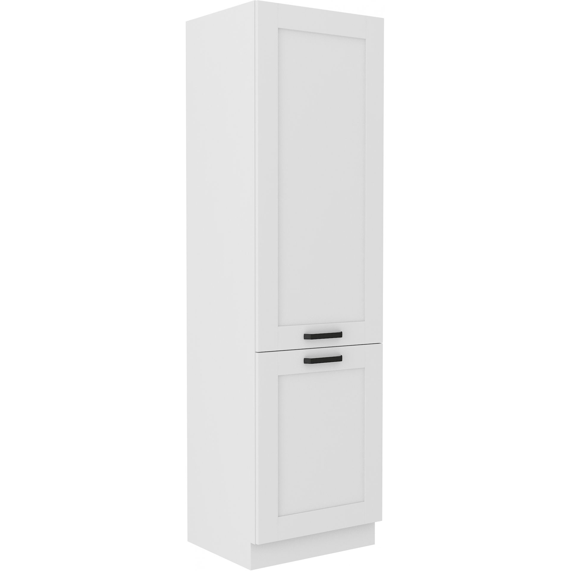 Szafka Dolna Słupek Wysoki Pod Zabudowę Lodówki 60 LO-210 2F Luna Biały Mat Stolarz Lempert Dąb Artisan