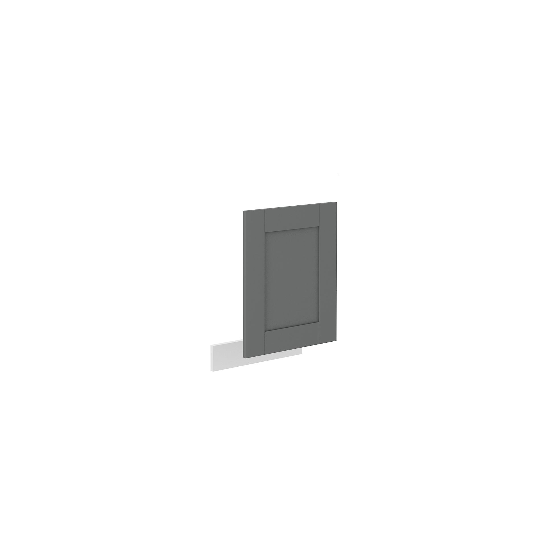 Front od Zmywarki ZM 570 x 446 Luna Dust Grey Stolarz Lempert Biały Mat