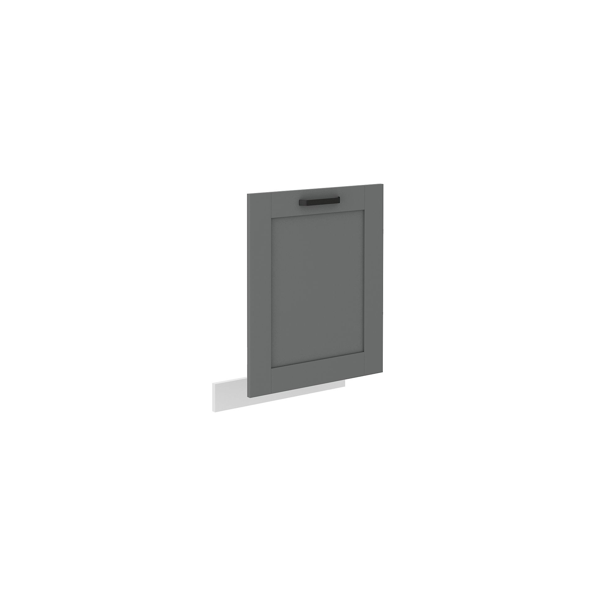 Front od Zmywarki ZM 713 x 596 Luna Dust Grey Stolarz Lempert Biały Mat